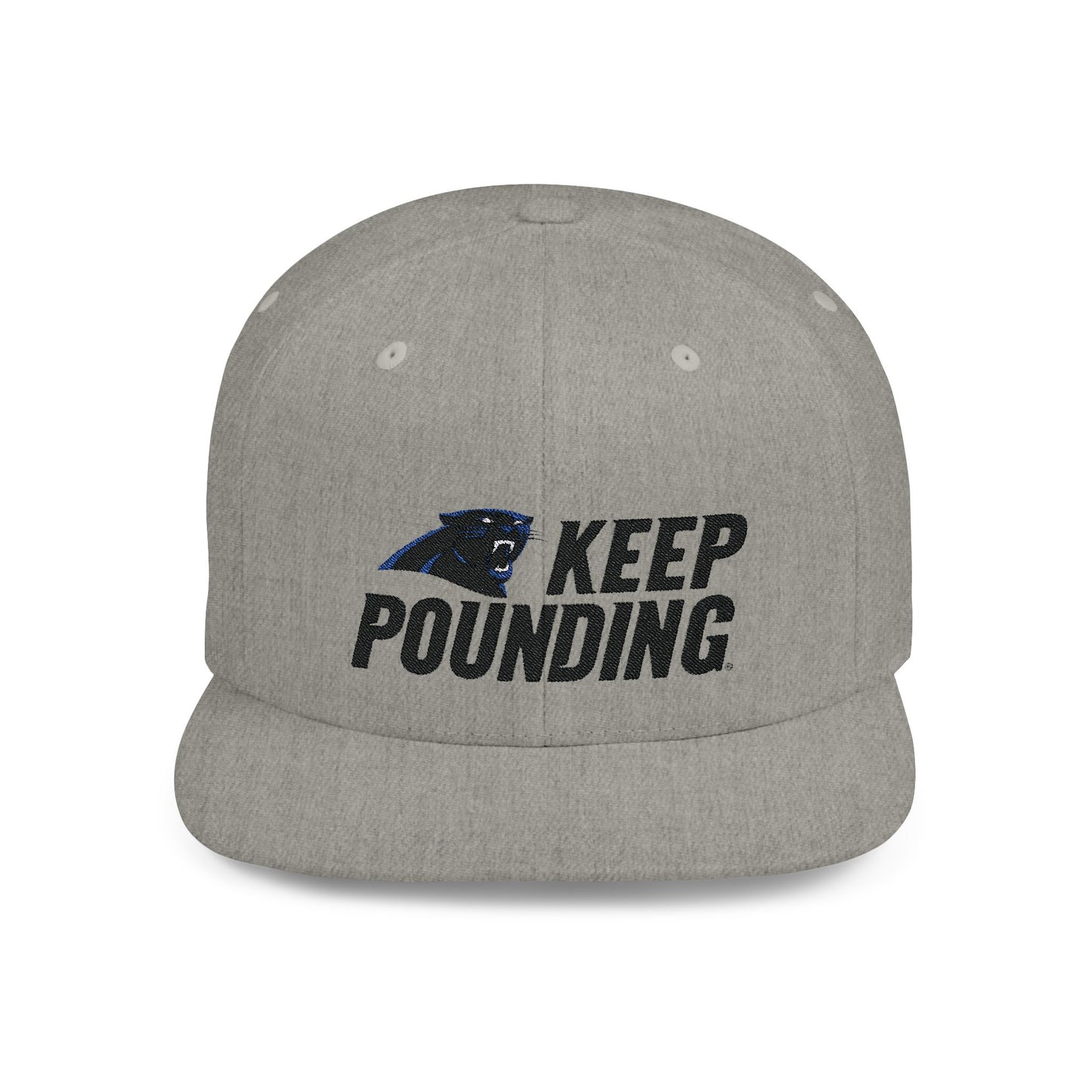 Carolina Panthers Keep Pounding Flat Bill Snapback – Lightweight, Custom Fit, Premium Quality