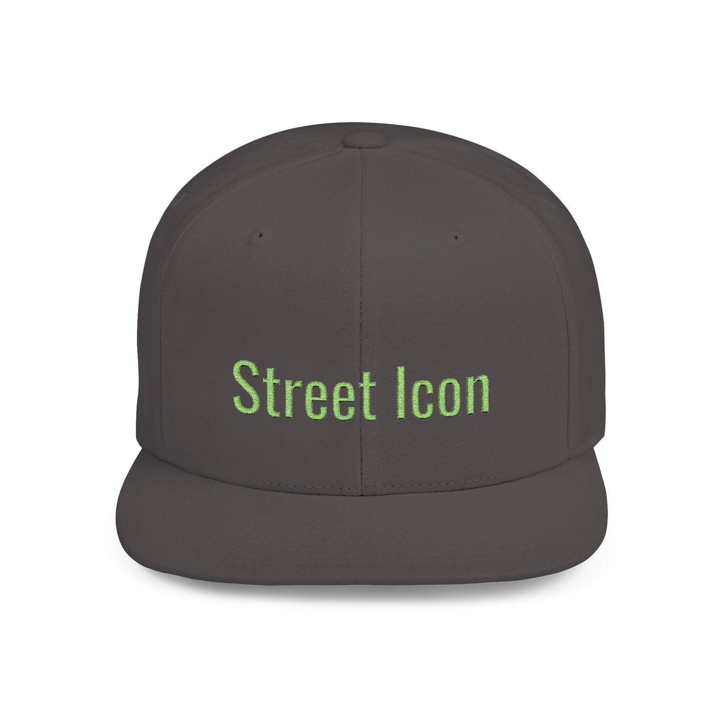 Text Street Icon Flat Bill Snapback – Lightweight, Custom Fit, Premium Quality