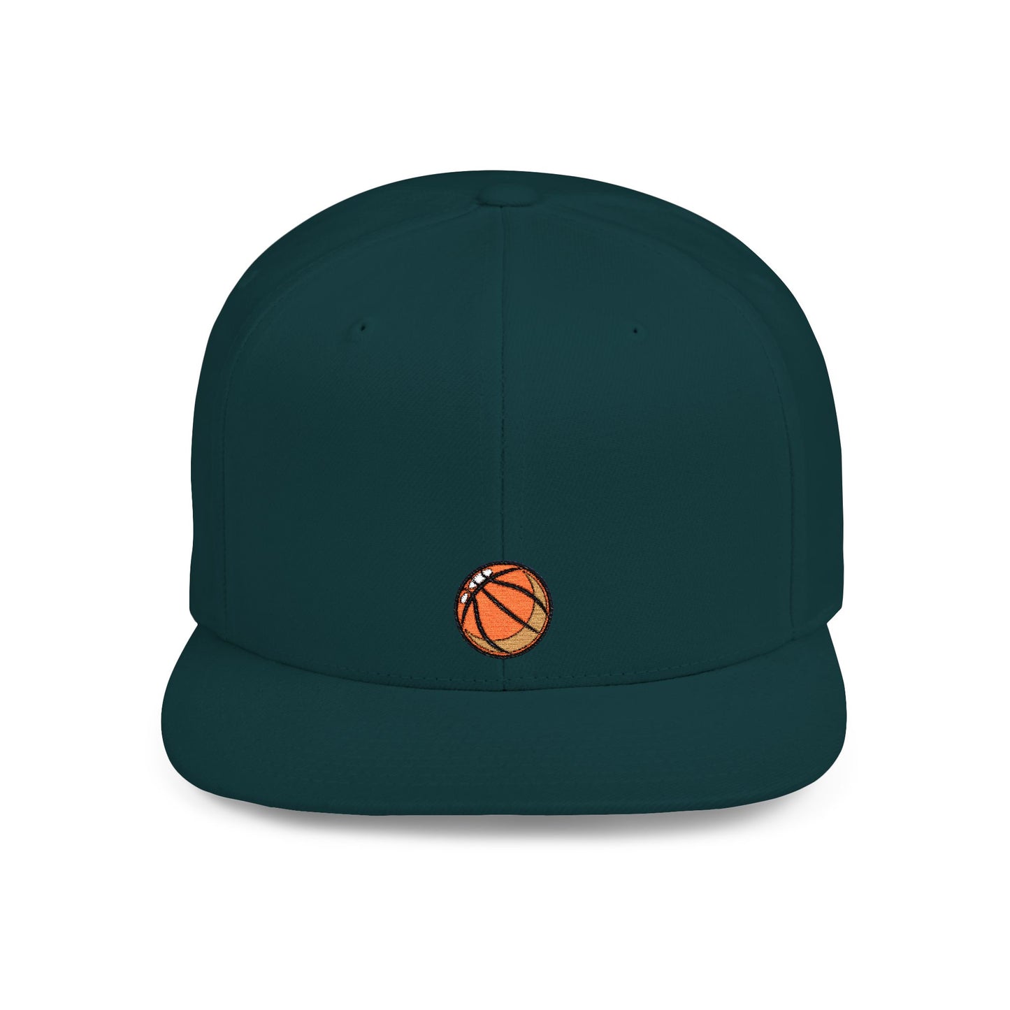 Icons Embroidered Basket Ball Flat Bill Snapback – Lightweight, Custom Fit, Premium Quality