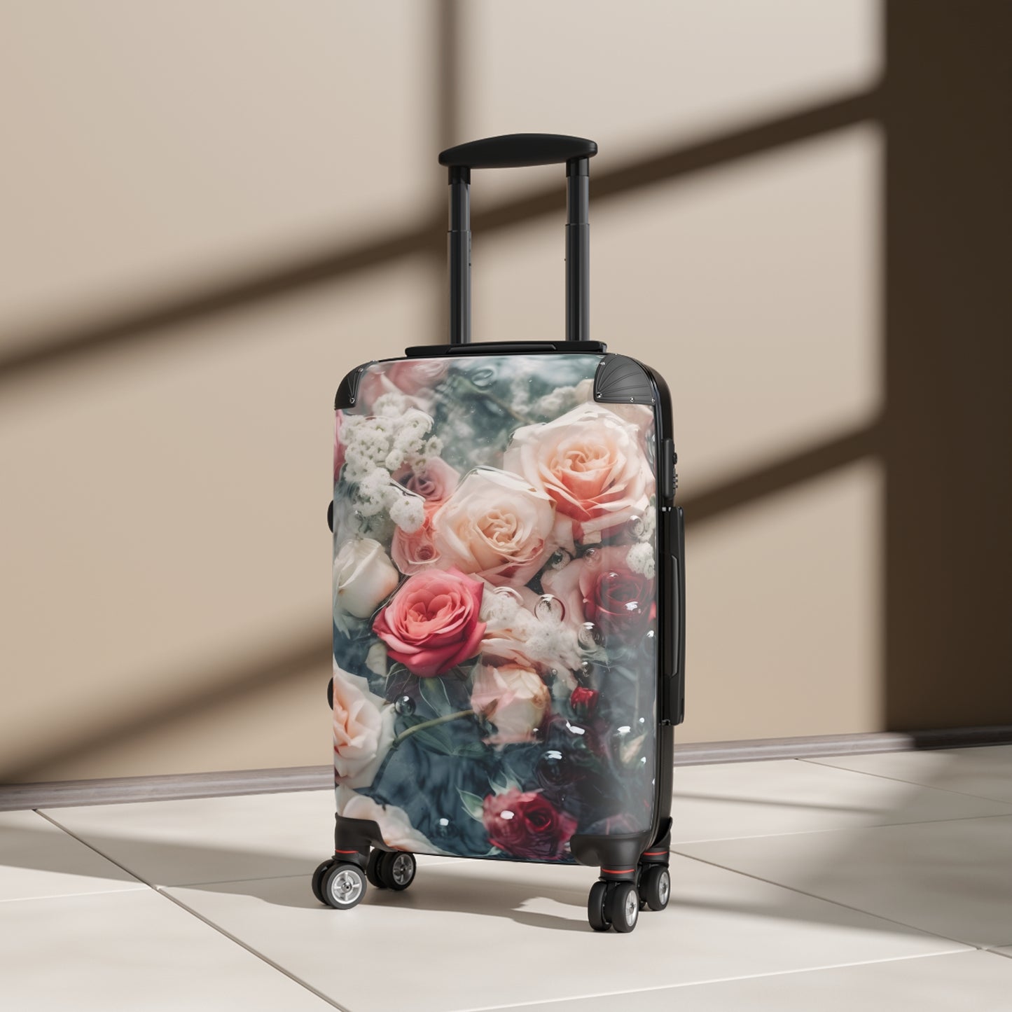 Nature Flowers Floral Water Art Carry-On Suitcase - Stylish Luggage for Travelers