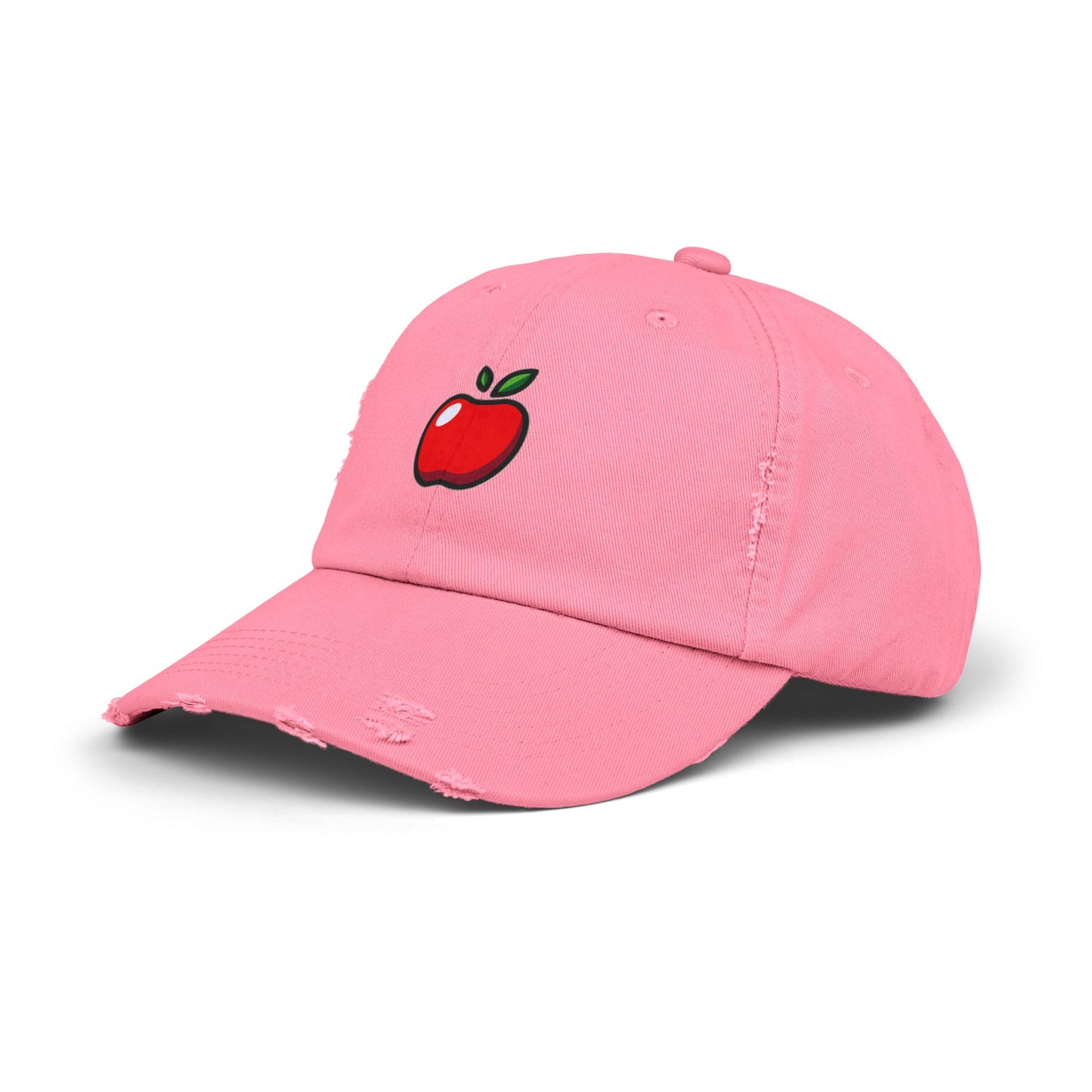 Apple Vintage Distressed Dad Hat Unisex Adjustable Cotton Twill Baseball Cap for Casual Everyday Wear