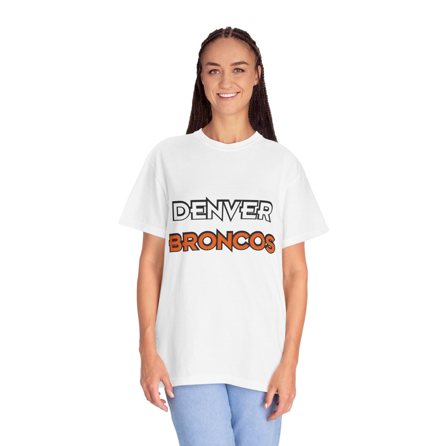 Denver Broncos Pride Garment-Dyed T-Shirt – Premium Cotton Tee for Customization