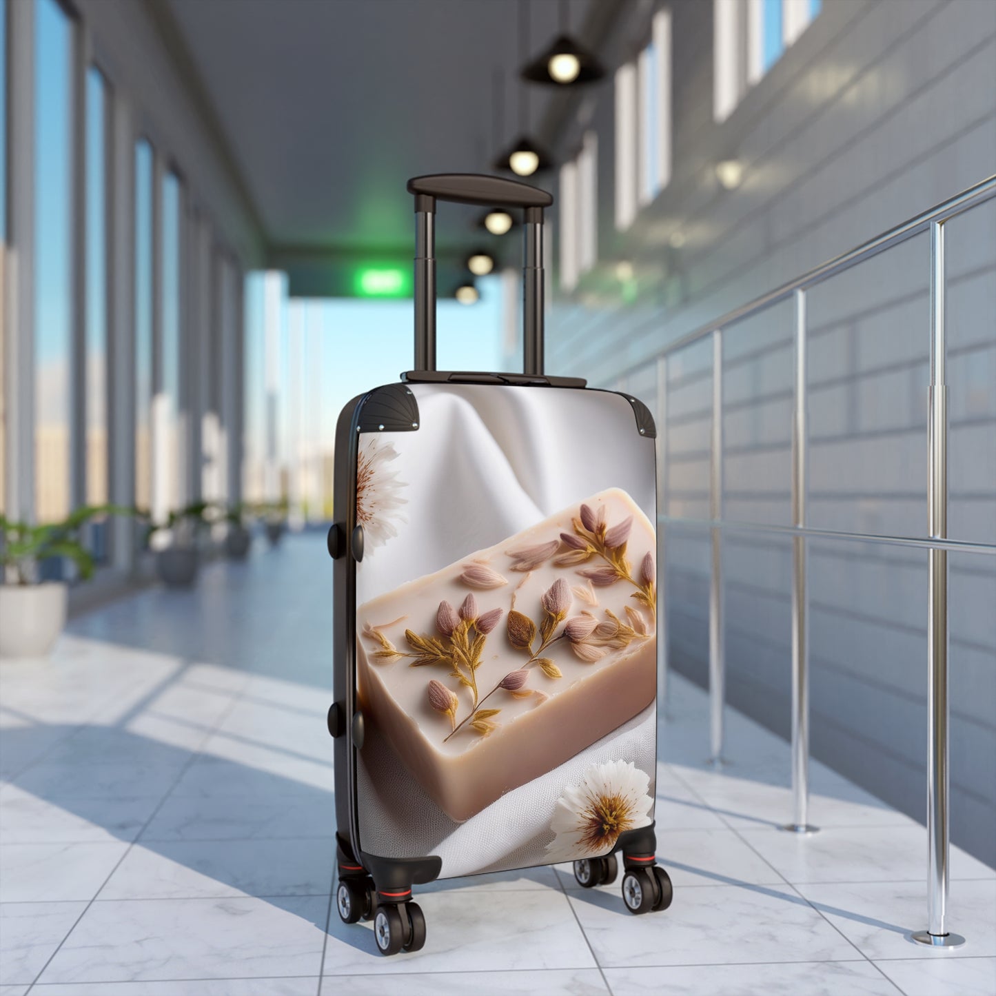 Nature Flowers Floral Handmade Soap Carry-On Suitcase - Stylish Luggage for Travelers
