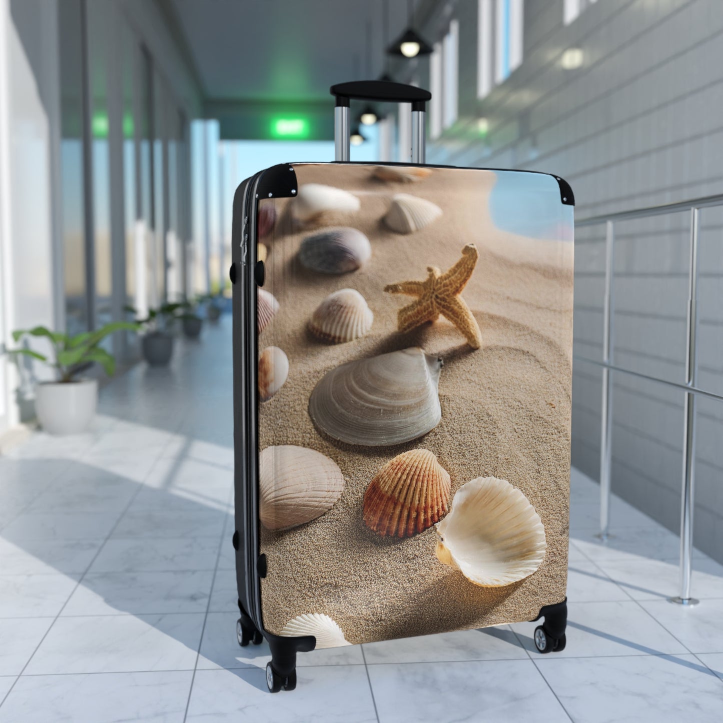 Nature Summer Seashells And Starfish Carry-On Suitcase - Stylish Luggage for Travelers
