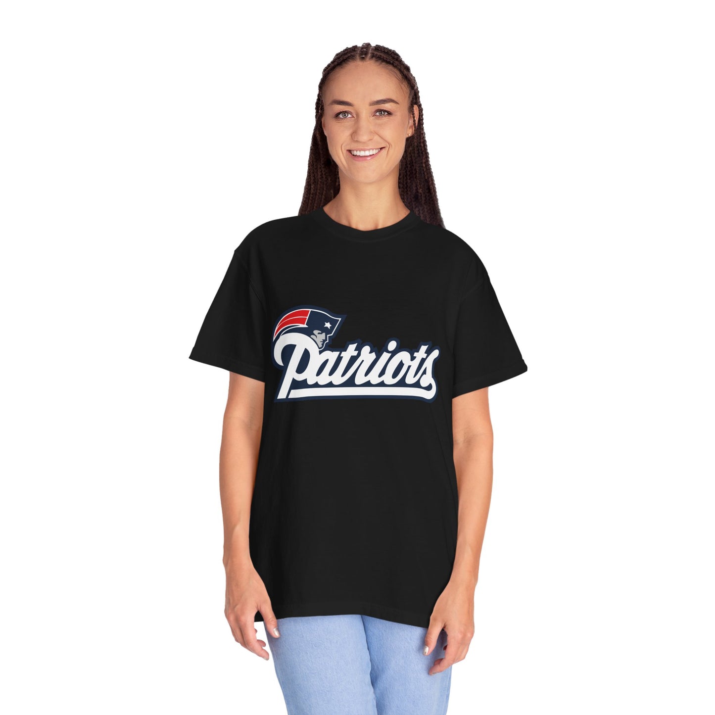 New England Patriots Fan Outfit Garment-Dyed T-Shirt – Premium Cotton Tee for Customization