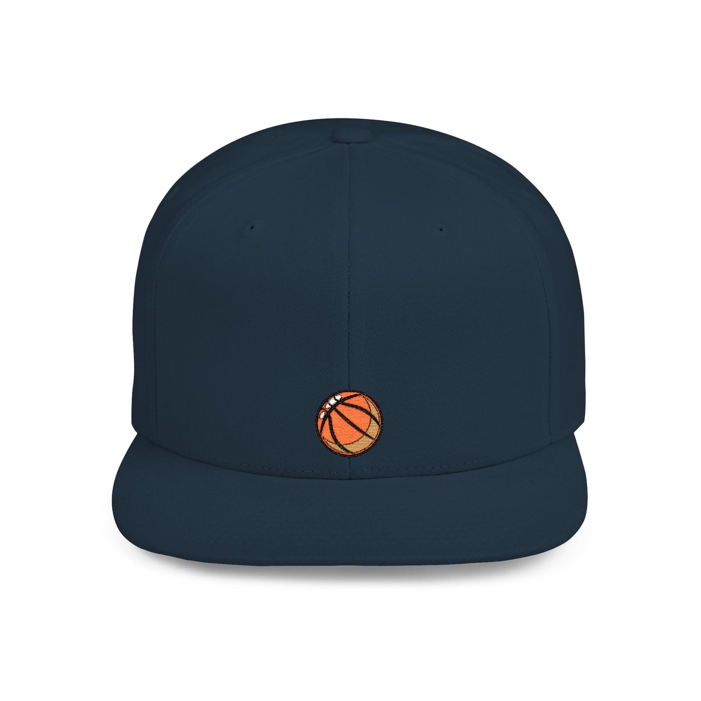 Icons Embroidered Basket Ball Flat Bill Snapback – Lightweight, Custom Fit, Premium Quality