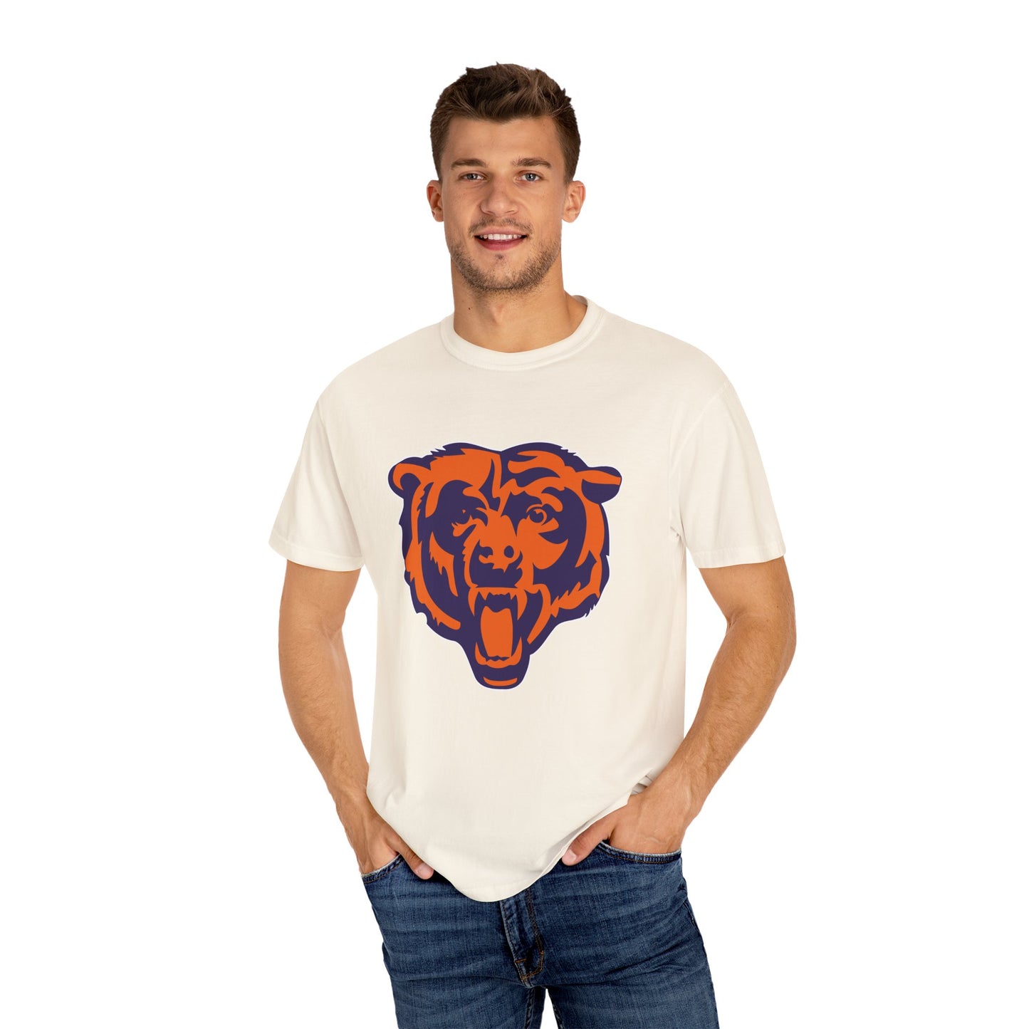Chicago Bears Gear Garment-Dyed T-Shirt – Premium Cotton Tee for Customization