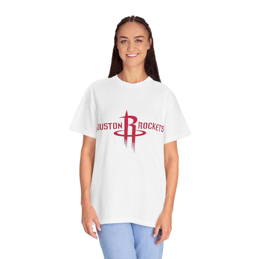 Houston Rockets Garment-Dyed T-Shirt – Premium Cotton Tee for Customization