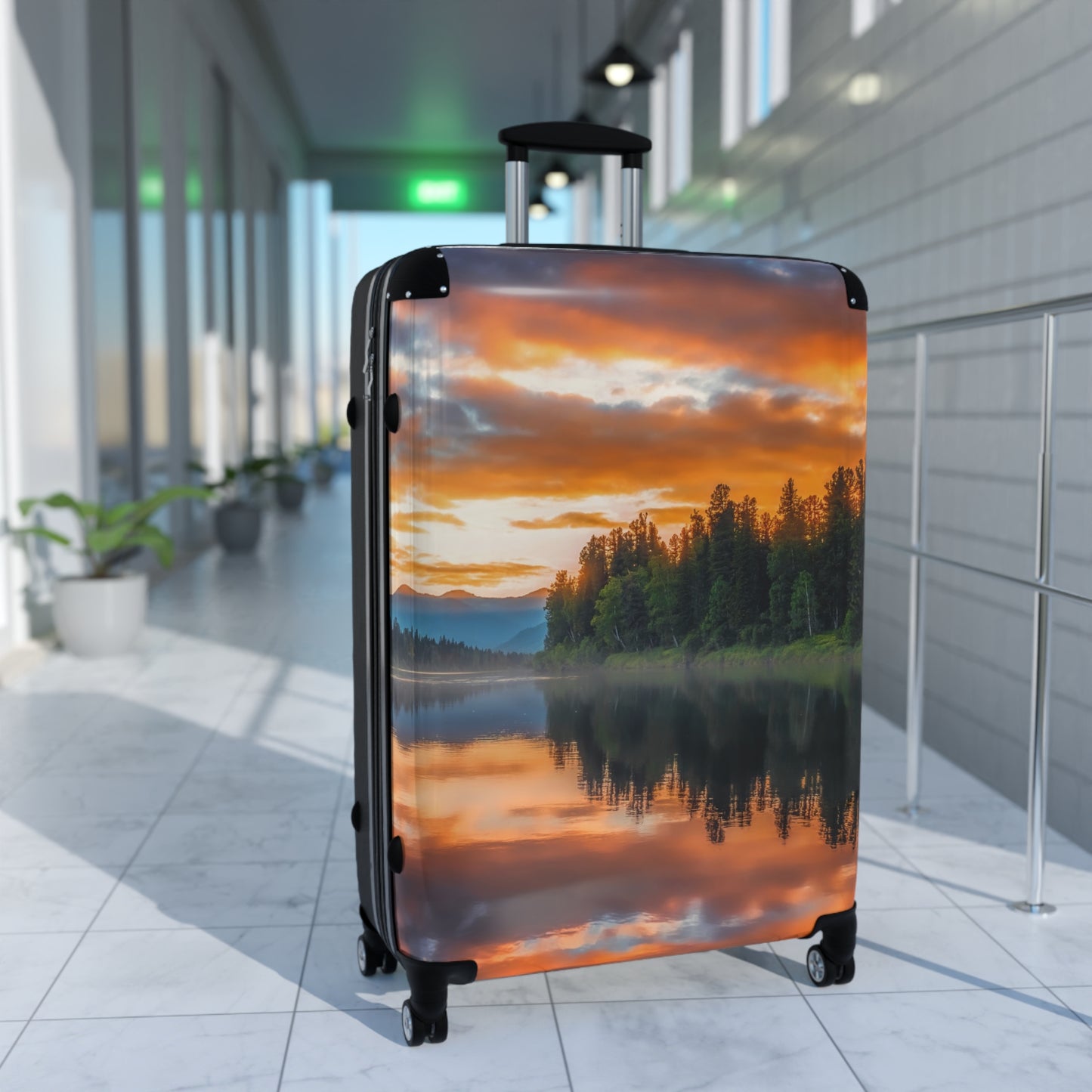 Nature Forest River Art Carry-On Suitcase - Stylish Luggage for Travelers