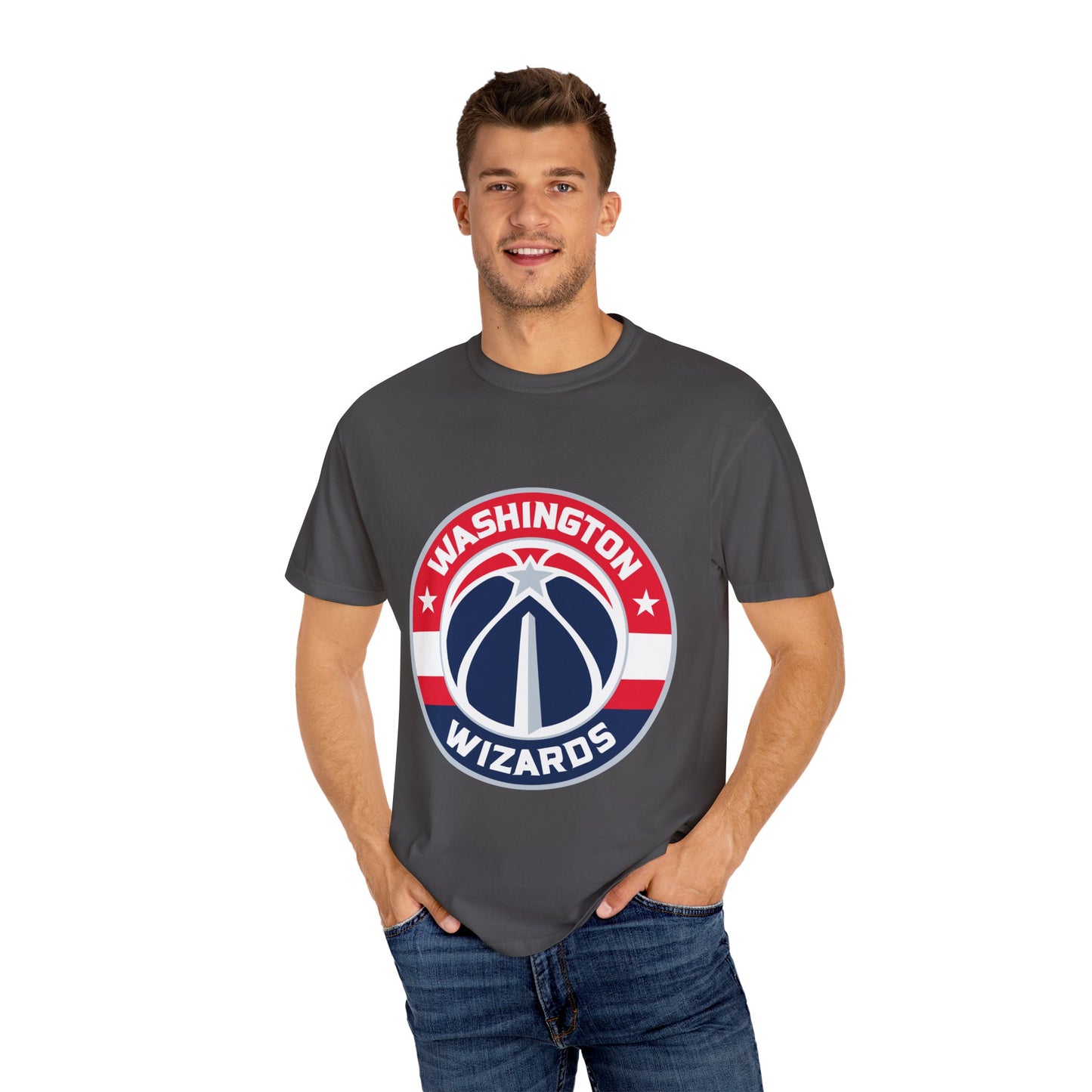 Washington Wizards Strong Garment-Dyed T-Shirt – Premium Cotton Tee for Customization