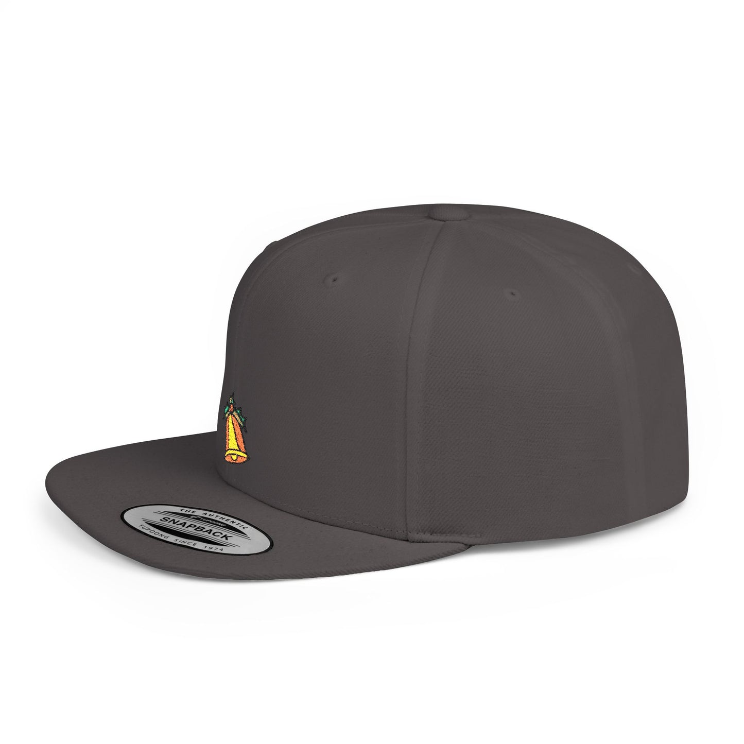 Icons Embroidered Bell Flat Bill Snapback – Lightweight, Custom Fit, Premium Quality
