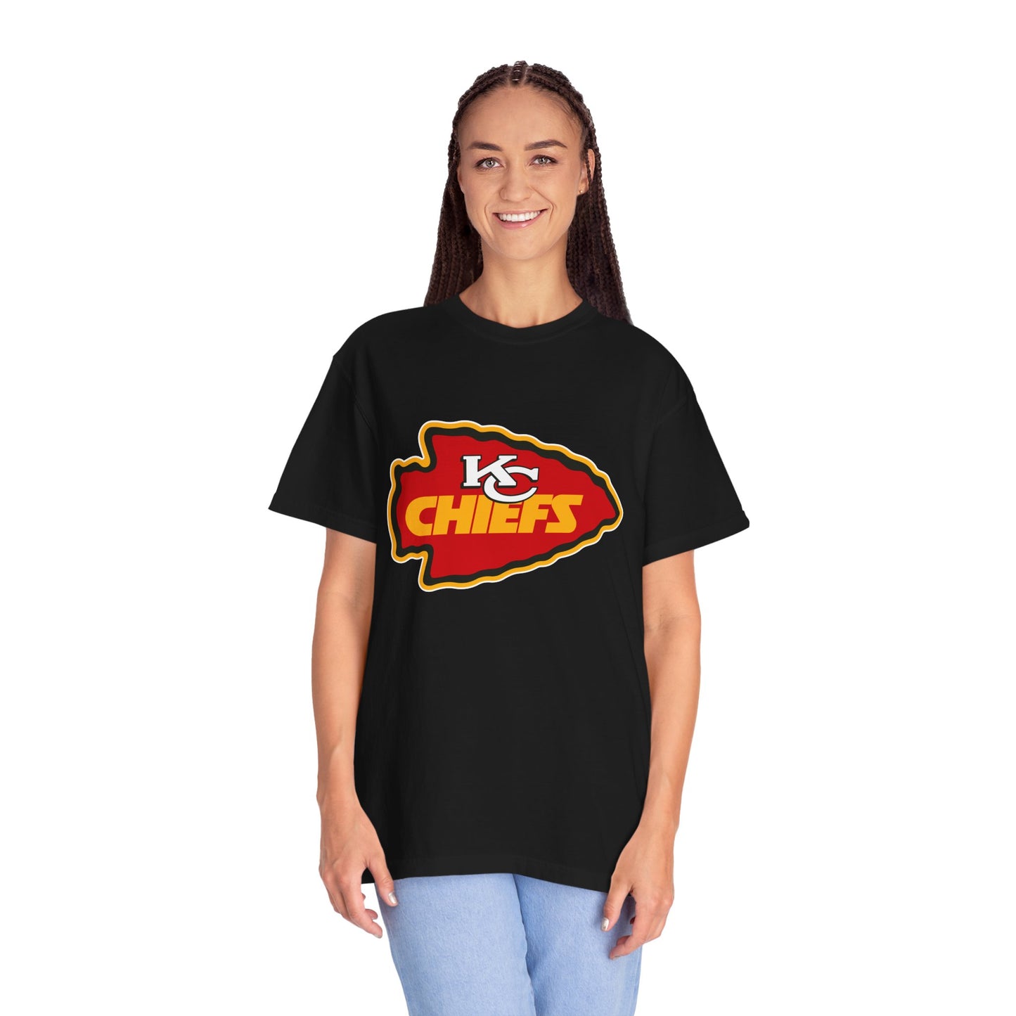 Kansas City Chiefs Apparel Garment-Dyed T-Shirt – Premium Cotton Tee for Customization