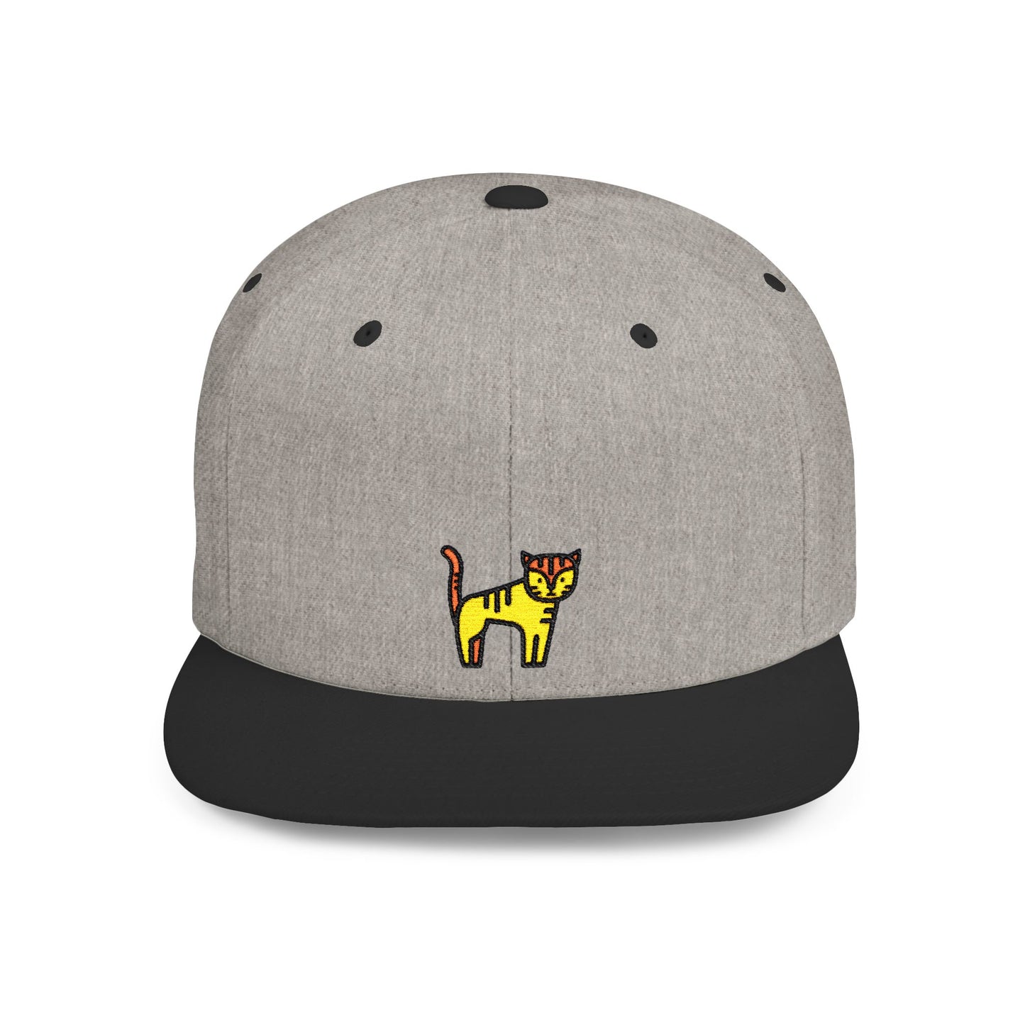 Icons Embroidered Tiger Flat Bill Snapback – Lightweight, Custom Fit, Premium Quality