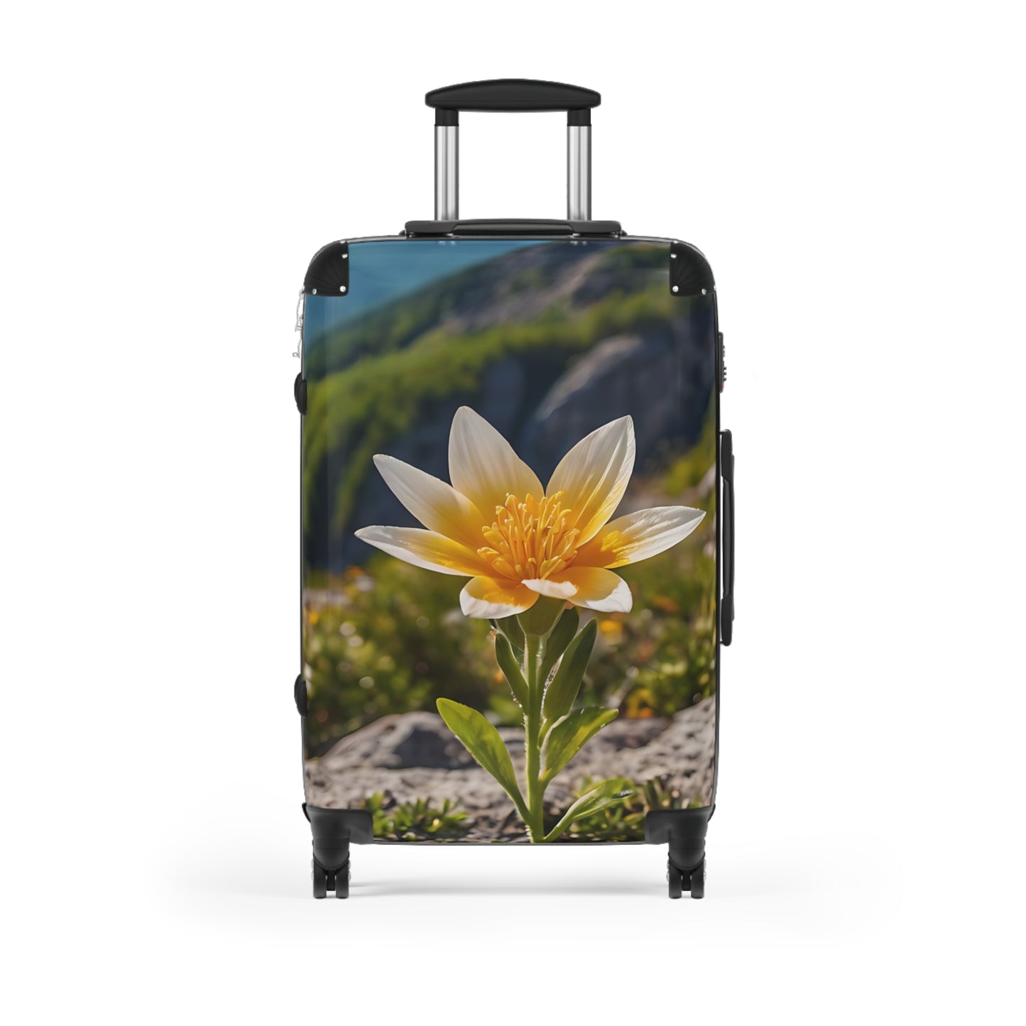 Nature Flowers Floral Luminous Carry-On Suitcase - Stylish Luggage for Travelers