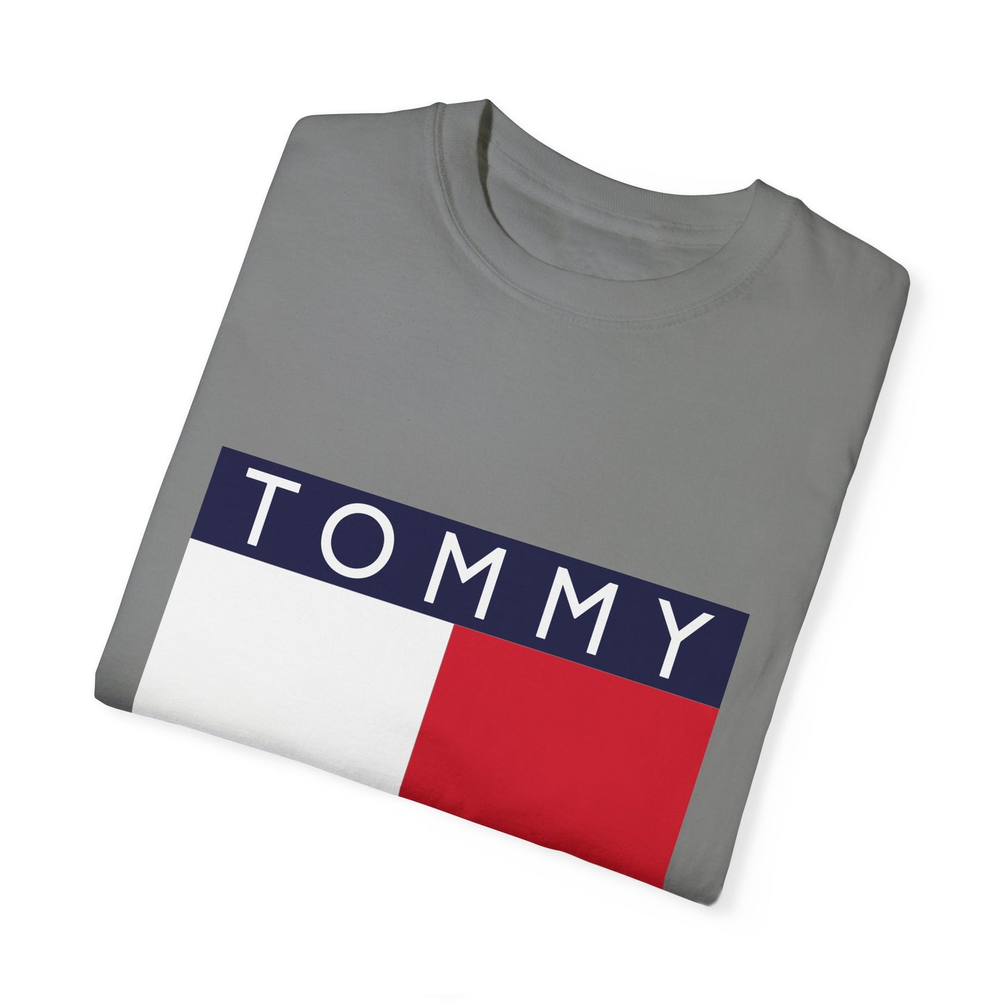 Tommy Hilfiger Garment-Dyed T-Shirt – Premium Cotton Tee for Customization