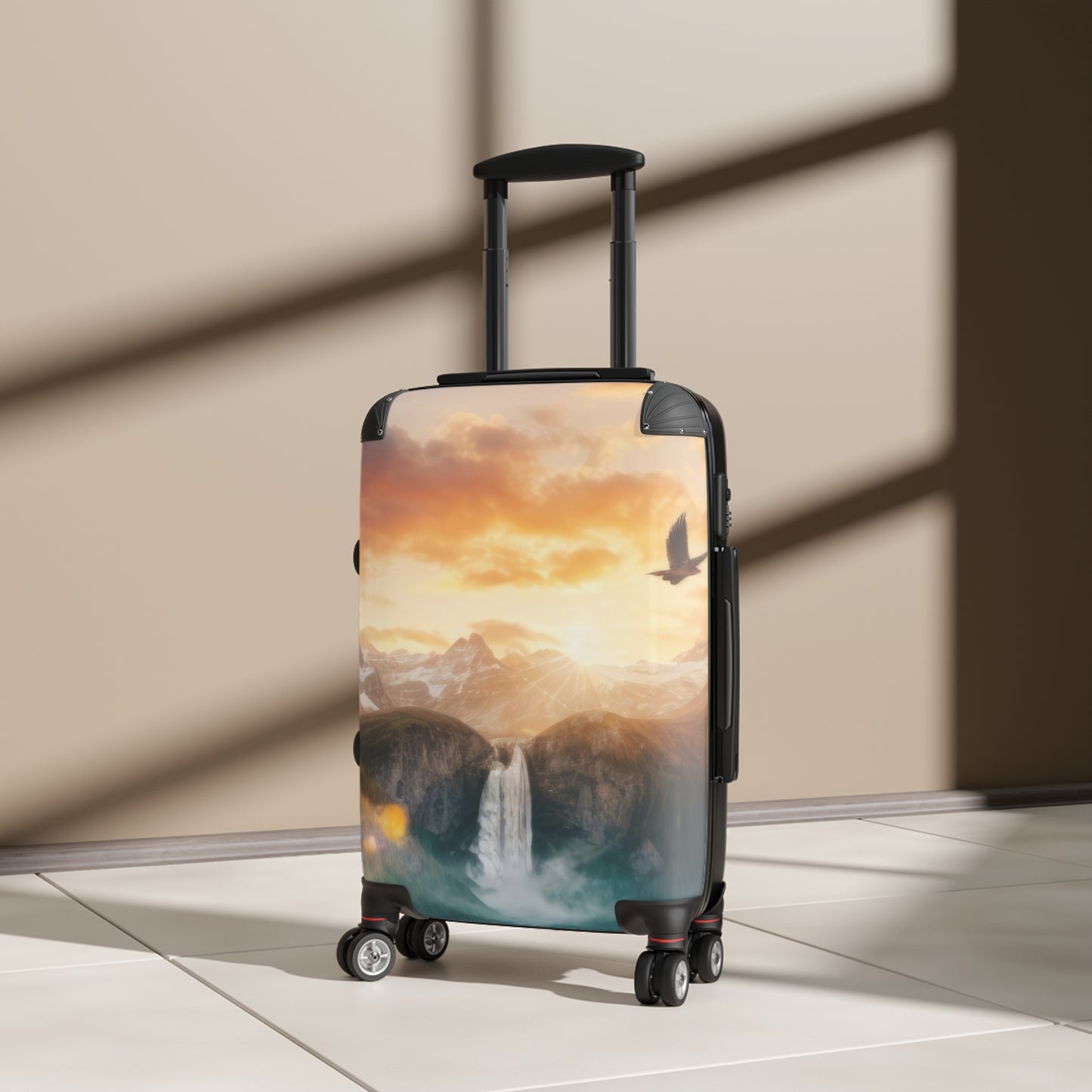 Nature Sunrise Forest Mountains Art Carry-On Suitcase - Stylish Luggage for Travelers