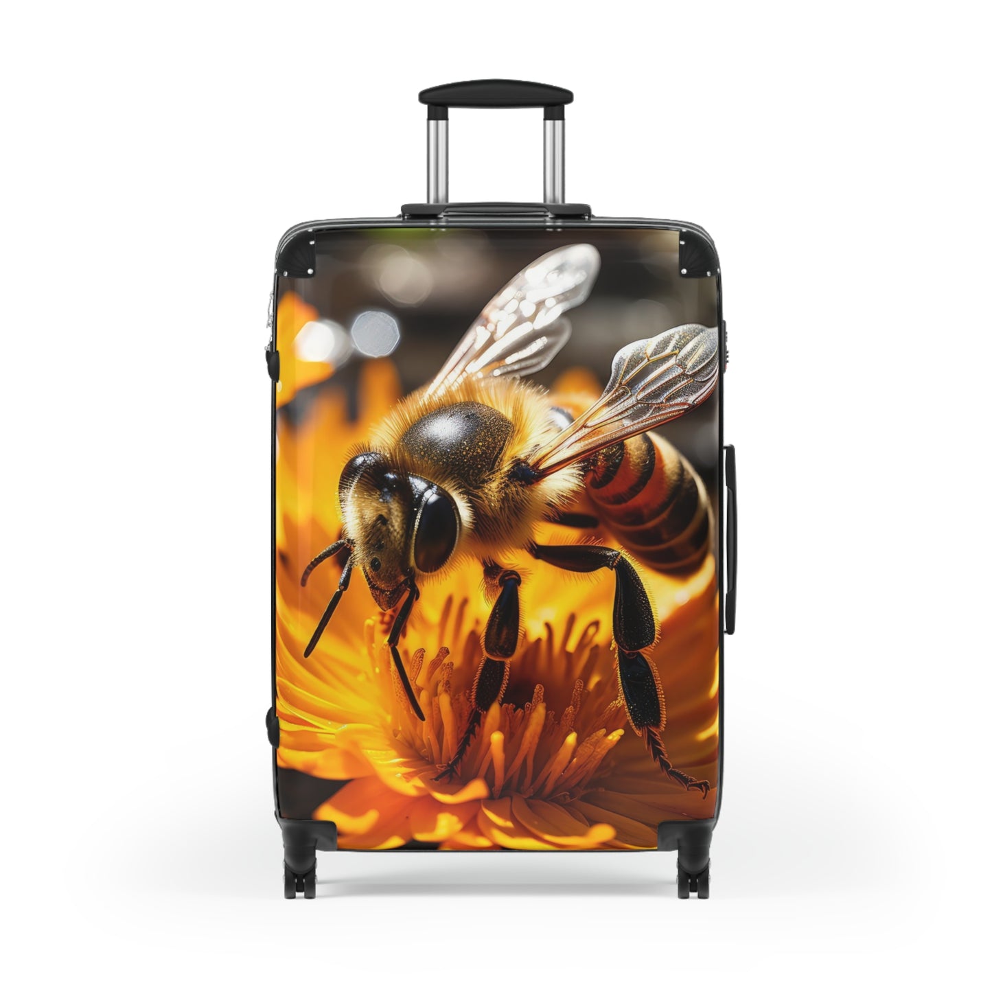 Nature Bees Collect Pollen Art Carry-On Suitcase - Stylish Luggage for Travelers