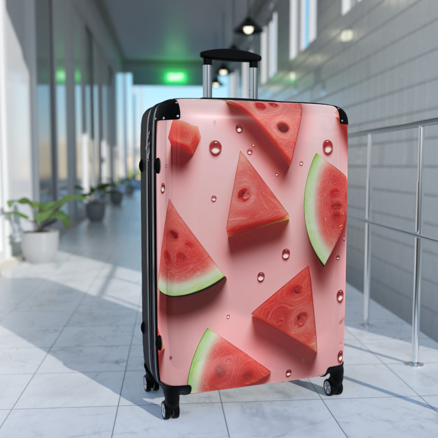 Nature Summer Watermelon Sliced Carry-On Suitcase - Stylish Luggage for Travelers