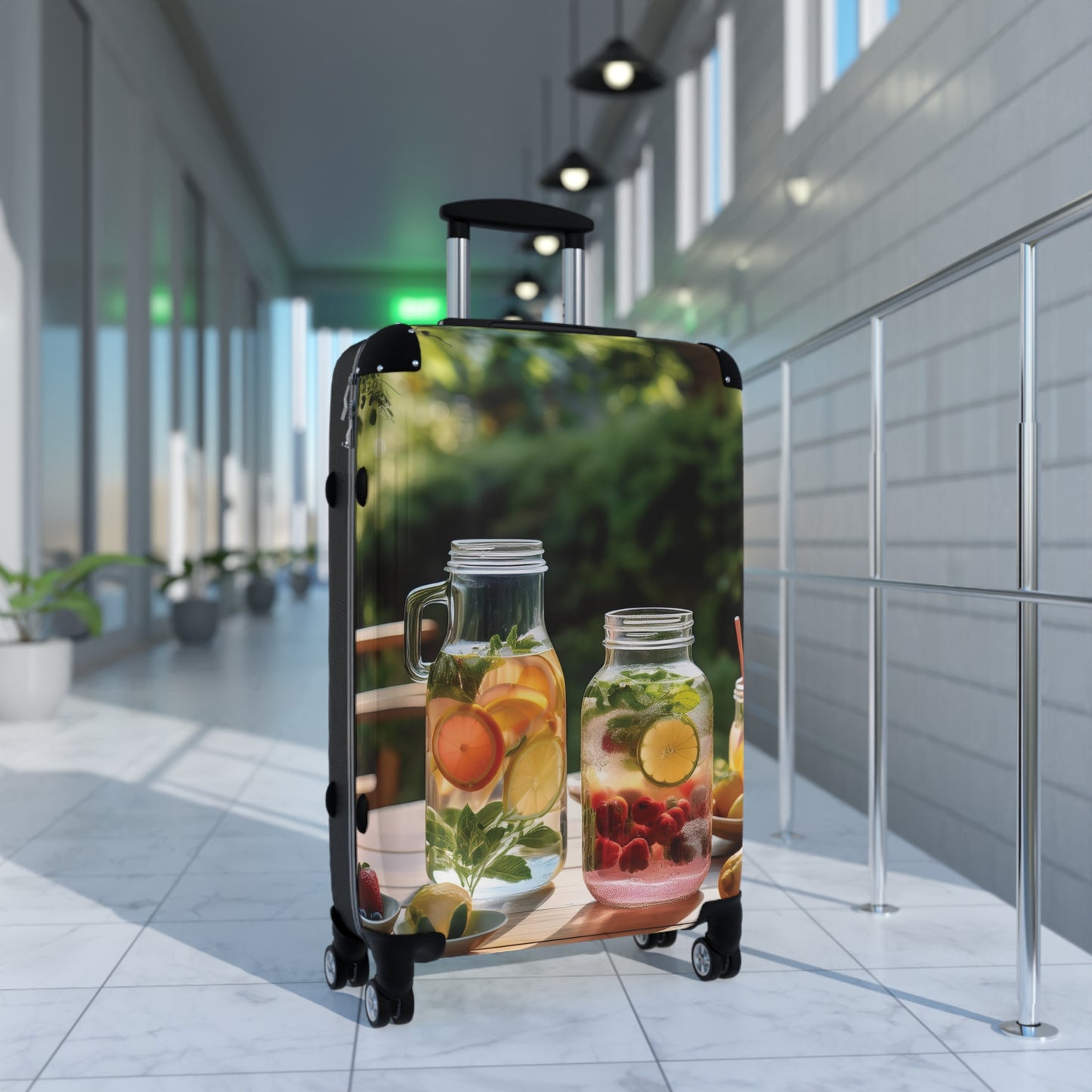 Nature Summer Drinks With Citrus Carry-On Suitcase - Stylish Luggage for Travelers