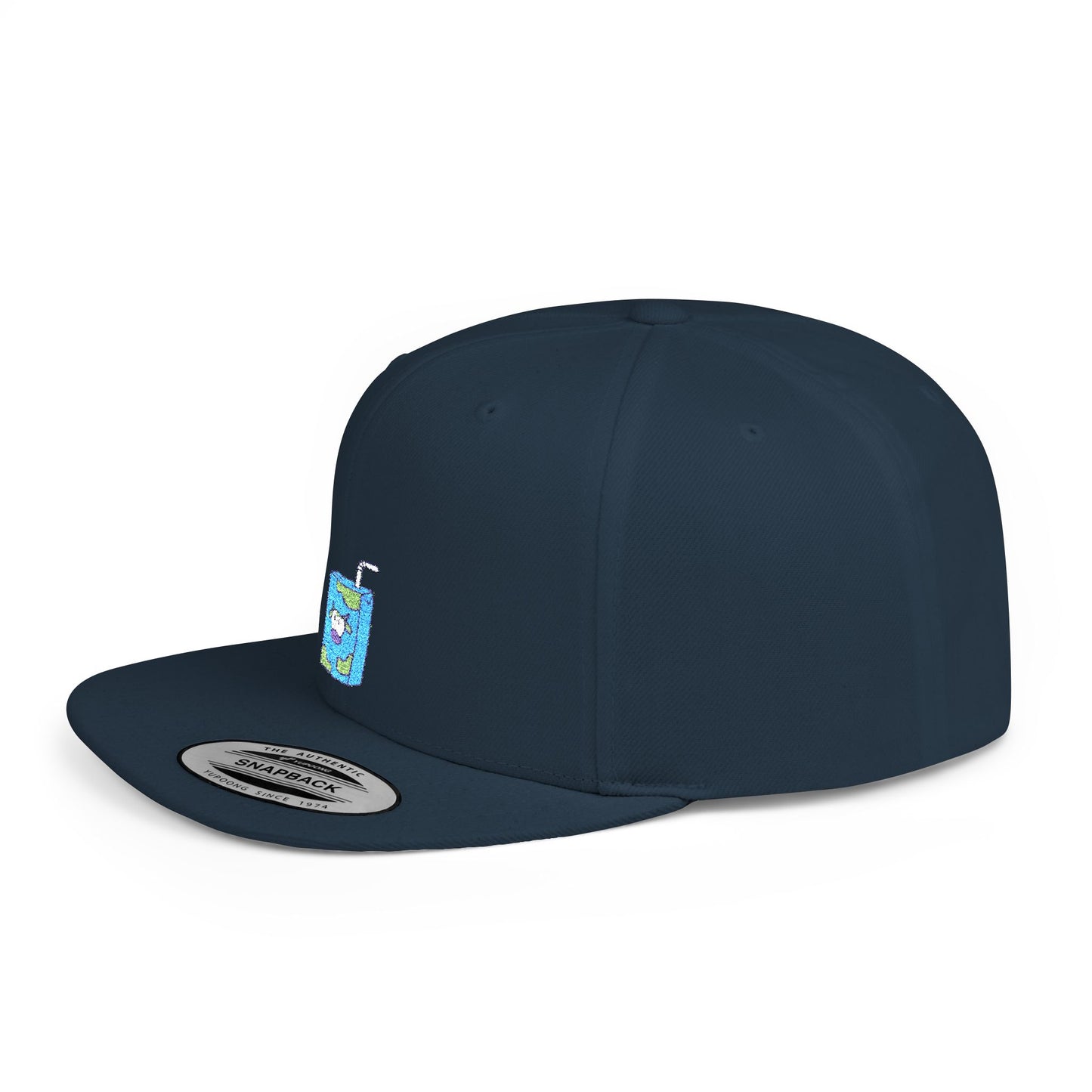 Icons Embroidered Milk Box Flat Bill Snapback – Lightweight, Custom Fit, Premium Quality