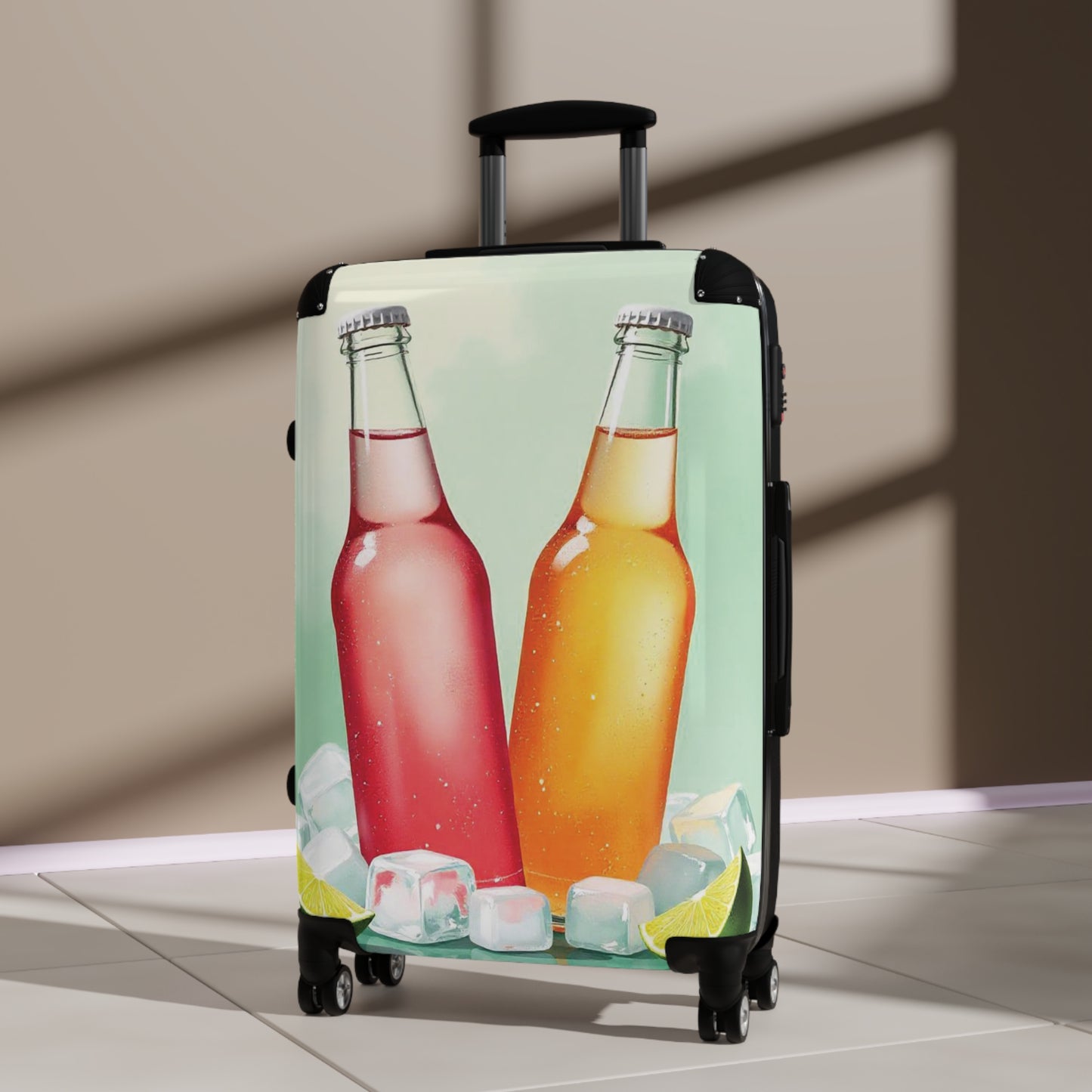 Nature Summer Carbonate Cold Drink Carry-On Suitcase - Stylish Luggage for Travelers