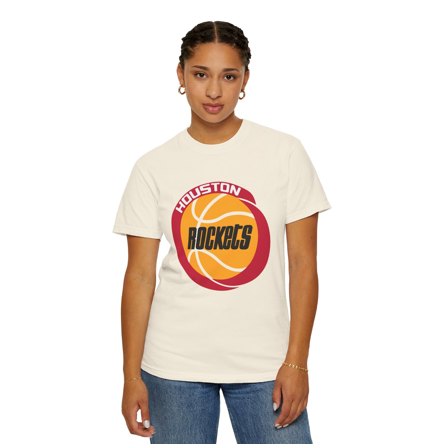 Houston Rockets Fan Garment-Dyed T-Shirt – Premium Cotton Tee for Customization