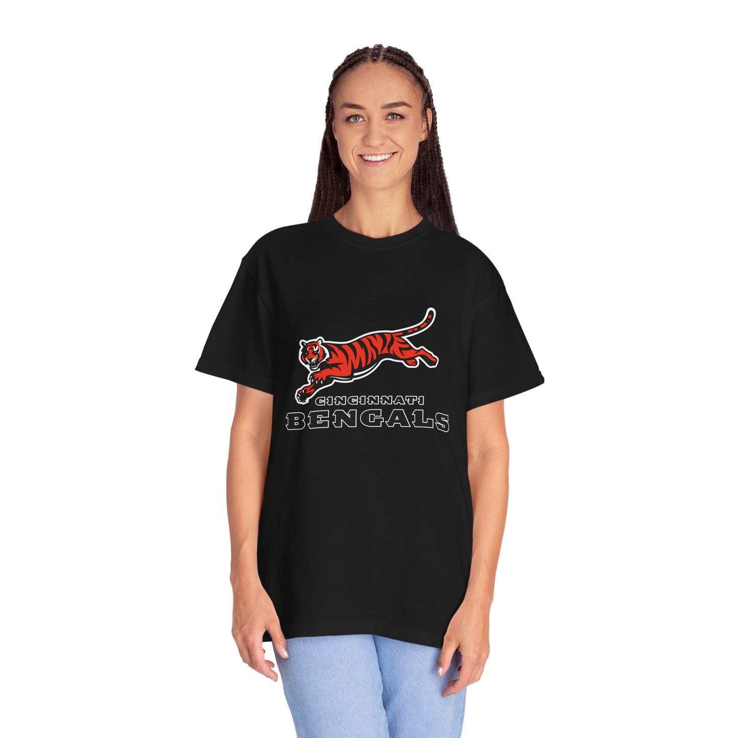 Cincinnati Bengals Clothing Garment-Dyed T-Shirt – Premium Cotton Tee for Customization