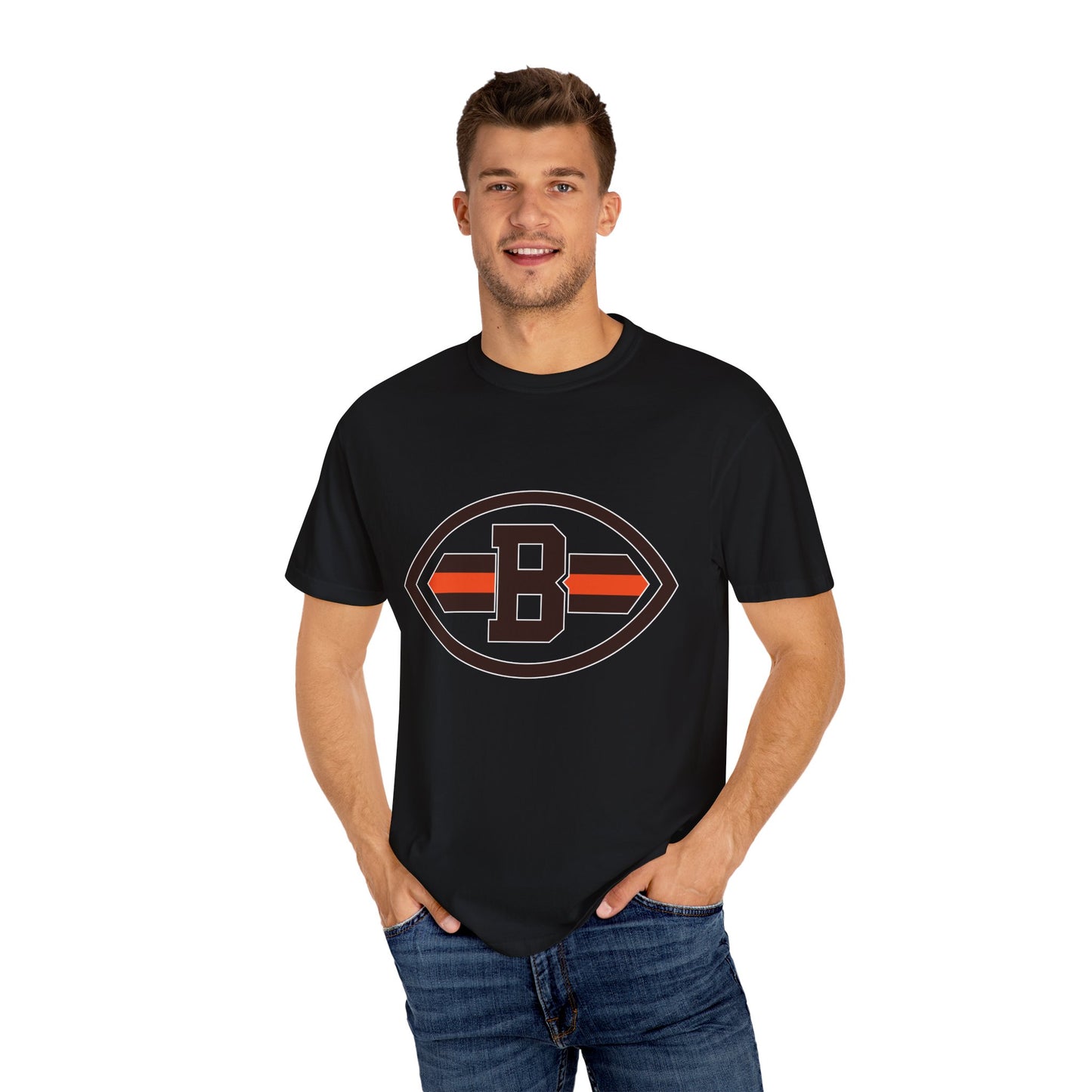Cleveland Browns Game Day Gear Garment-Dyed T-Shirt – Premium Cotton Tee for Customization