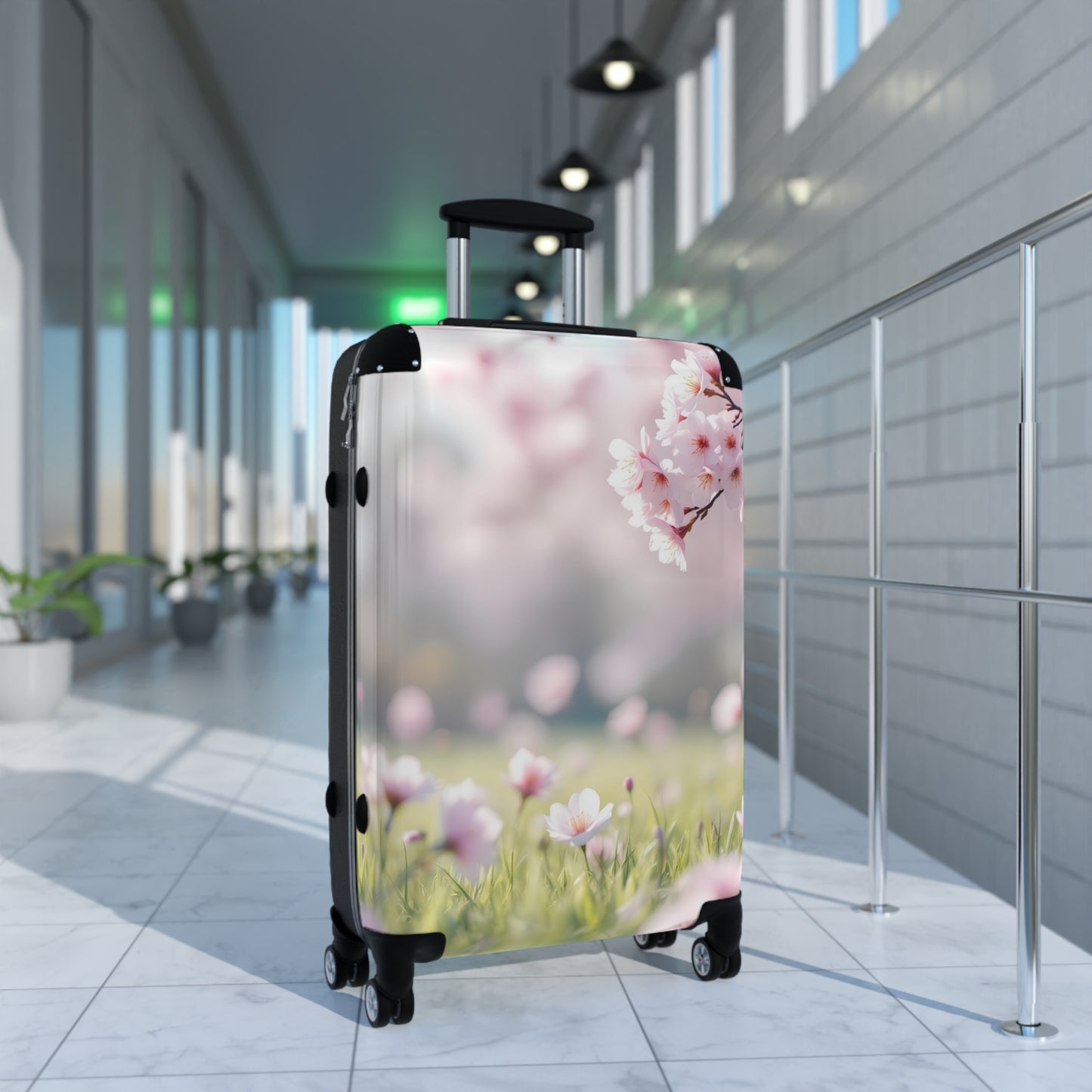 Nature Flowers Floral Dreamy Landscape Art Carry-On Suitcase - Stylish Luggage for Travelers