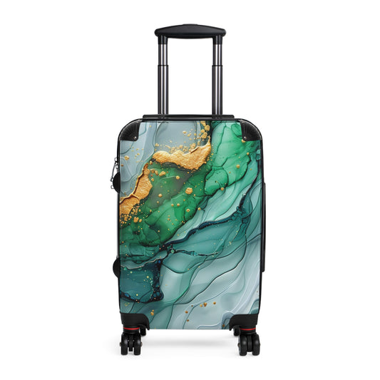 Nature Flowers Floral Animated Purple Art Carry-On Suitcase - Stylish Luggage for Travelers