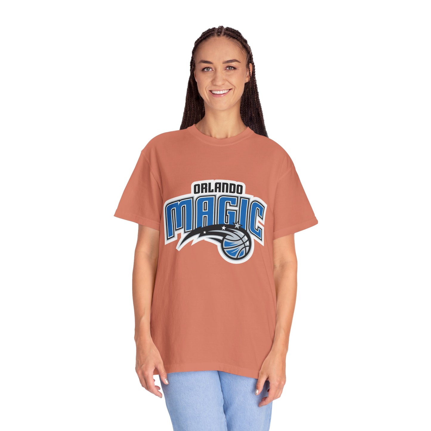 Orlando Magic Hoop Lifestyle Garment-Dyed T-Shirt – Premium Cotton Tee for Customization