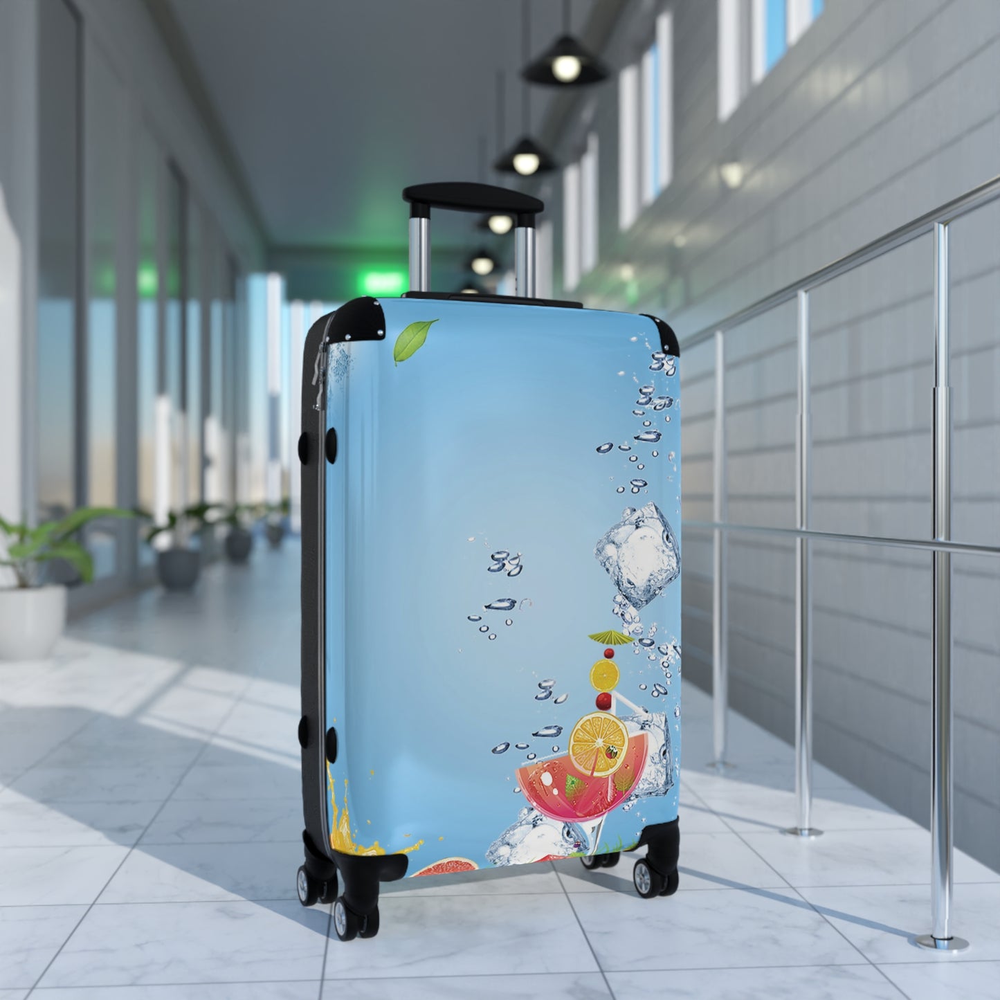 Nature Summer Iced Fruit Juice Art Carry-On Suitcase - Stylish Luggage for Travelers