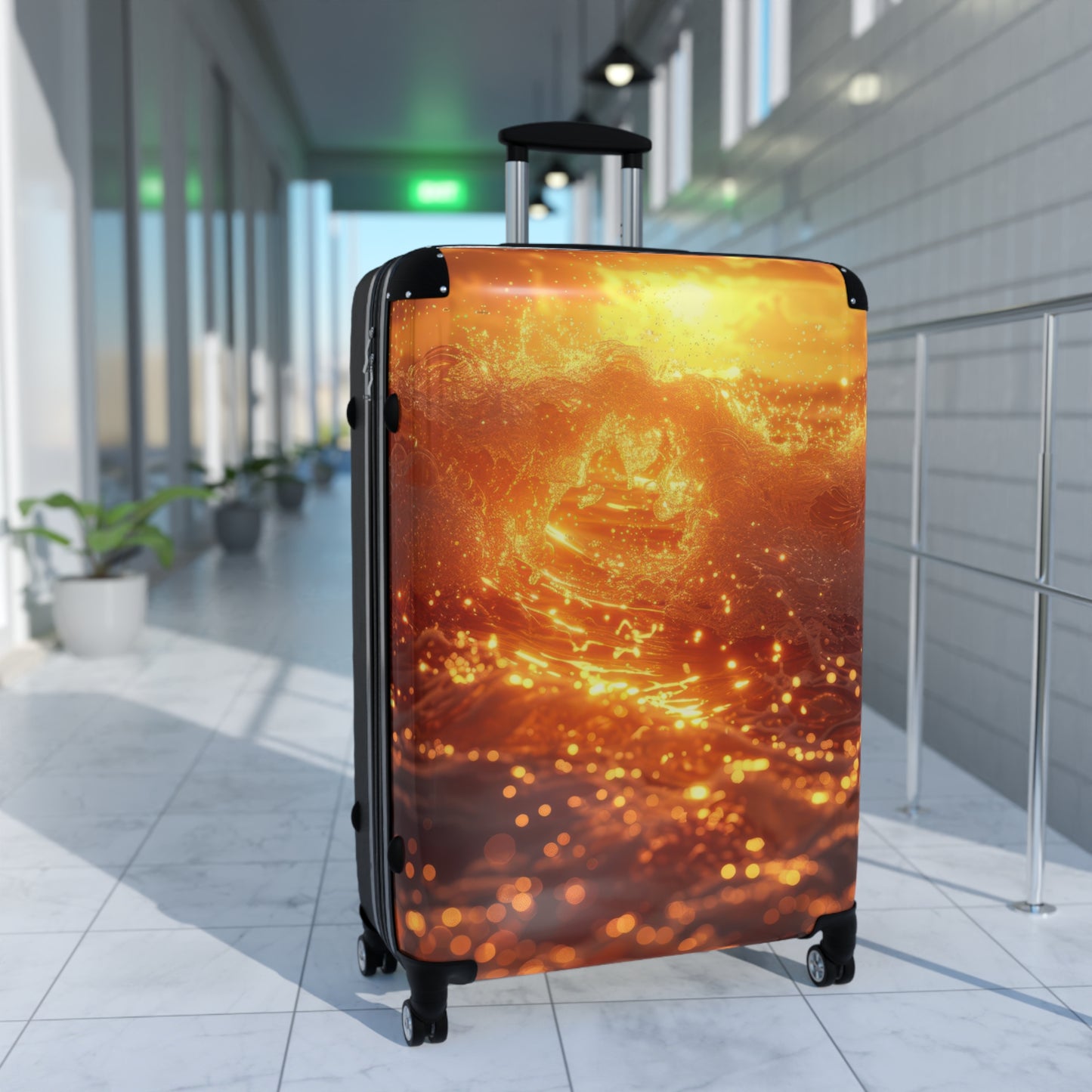 Nature Sunset Vibrant Art Carry-On Suitcase - Stylish Luggage for Travelers