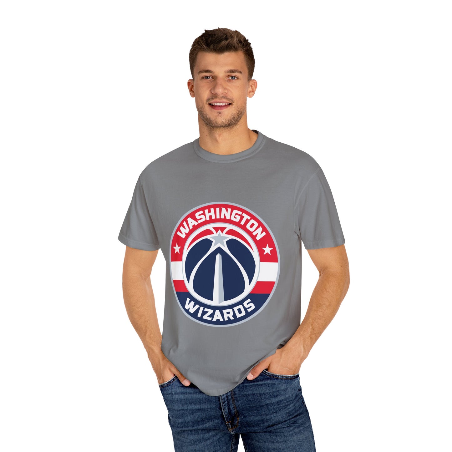 Washington Wizards Strong Garment-Dyed T-Shirt – Premium Cotton Tee for Customization