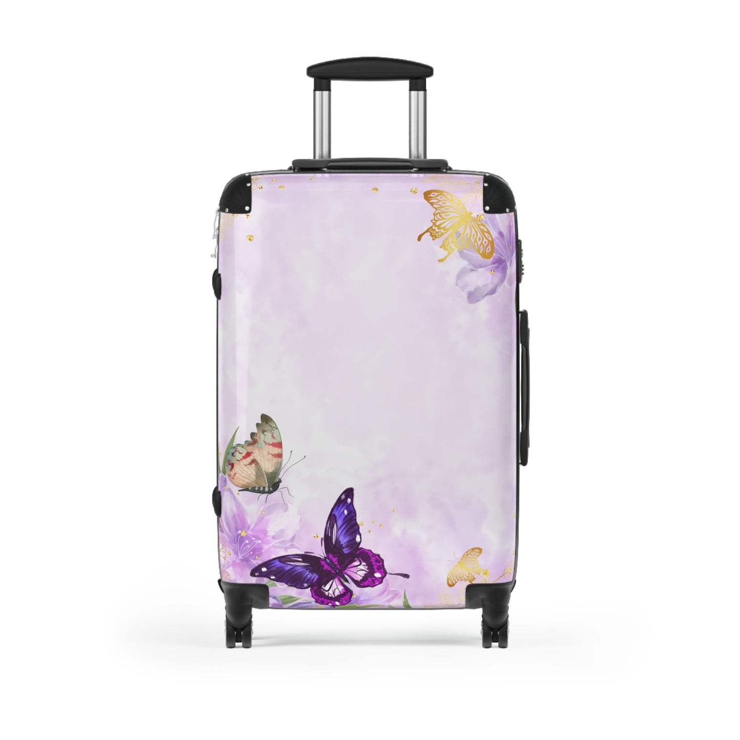 Nature Butterflies Flower Elegant Art Carry-On Suitcase - Stylish Luggage for Travelers
