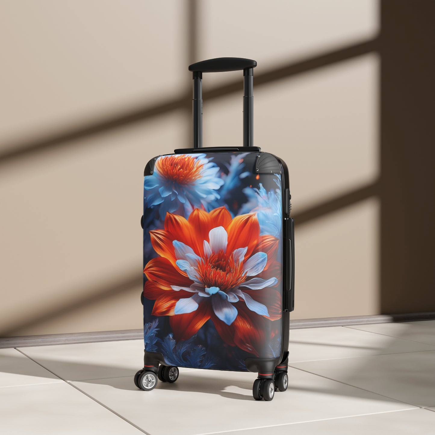 Nature Flowers Floral Orange Blooms Art Carry-On Suitcase - Stylish Luggage for Travelers