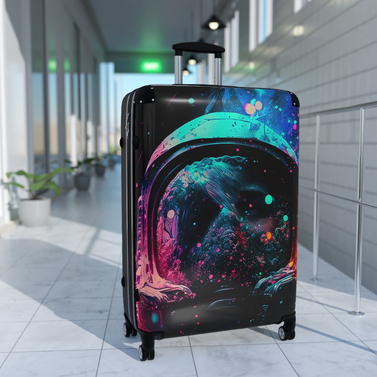 Space Astronaut Colorful Carry-On Suitcase - Stylish Luggage for Travelers