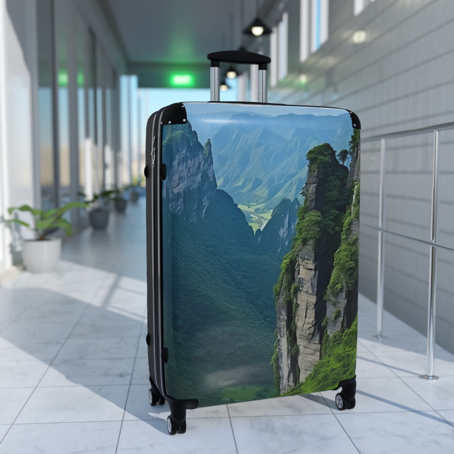 Nature Landscape Tall Cliffs Art Carry-On Suitcase - Stylish Luggage for Travelers