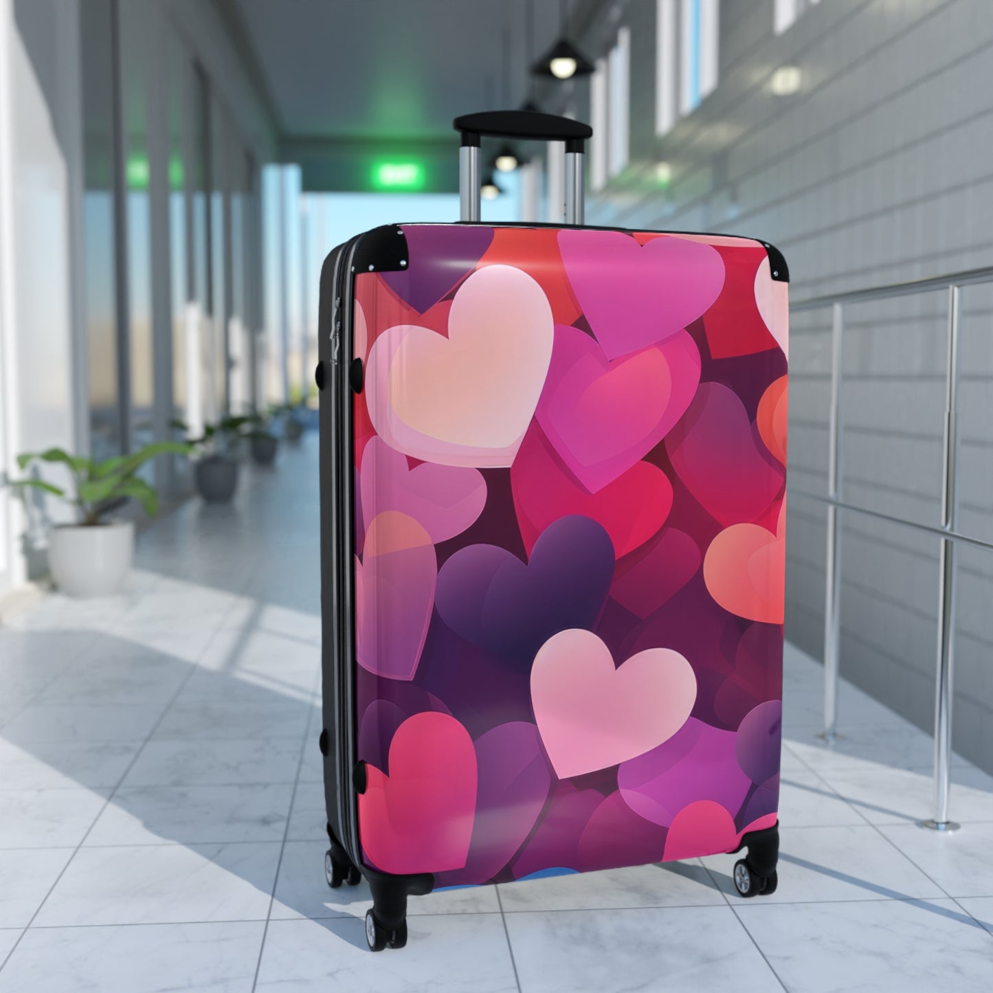 Love Colorful Heart Heart Art Carry-On Suitcase - Stylish Luggage for Travelers