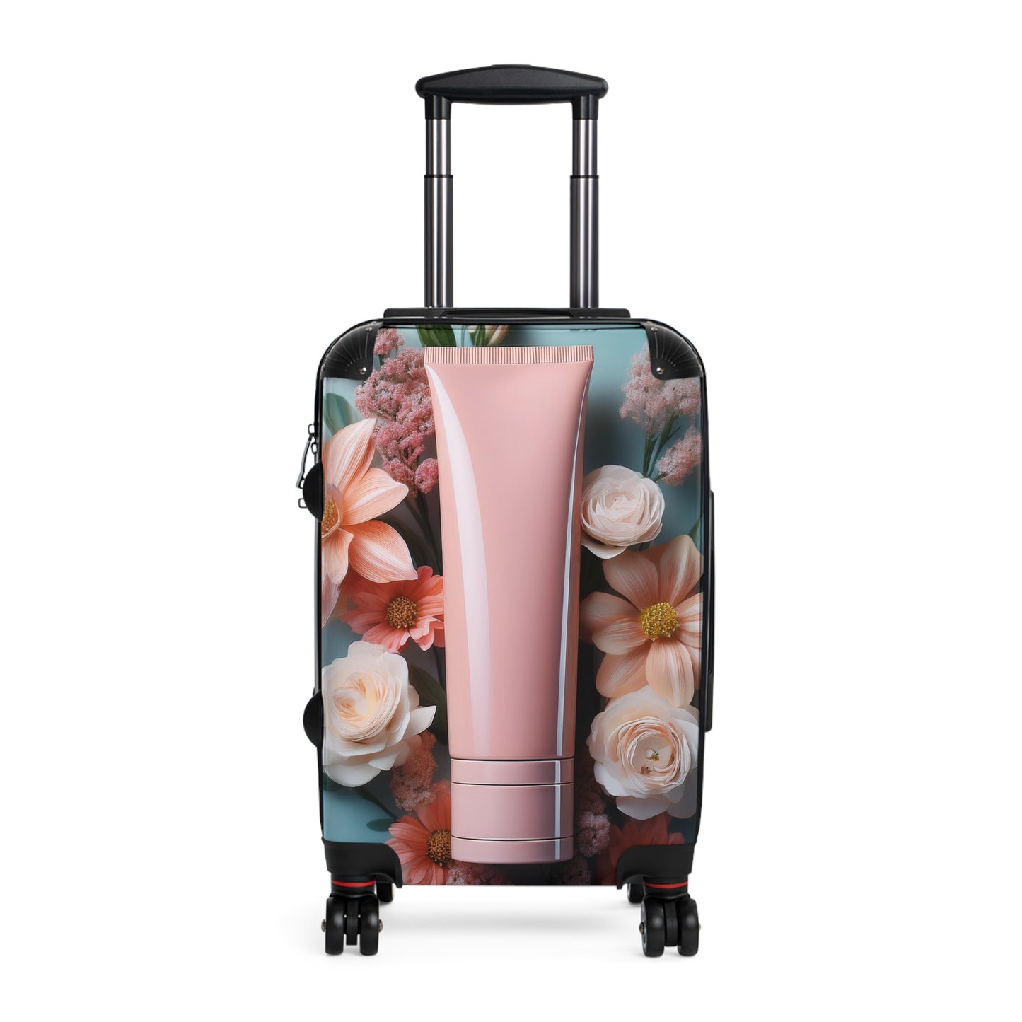 Nature Flowers Floral Pink Lotion Art Carry-On Suitcase - Stylish Luggage for Travelers