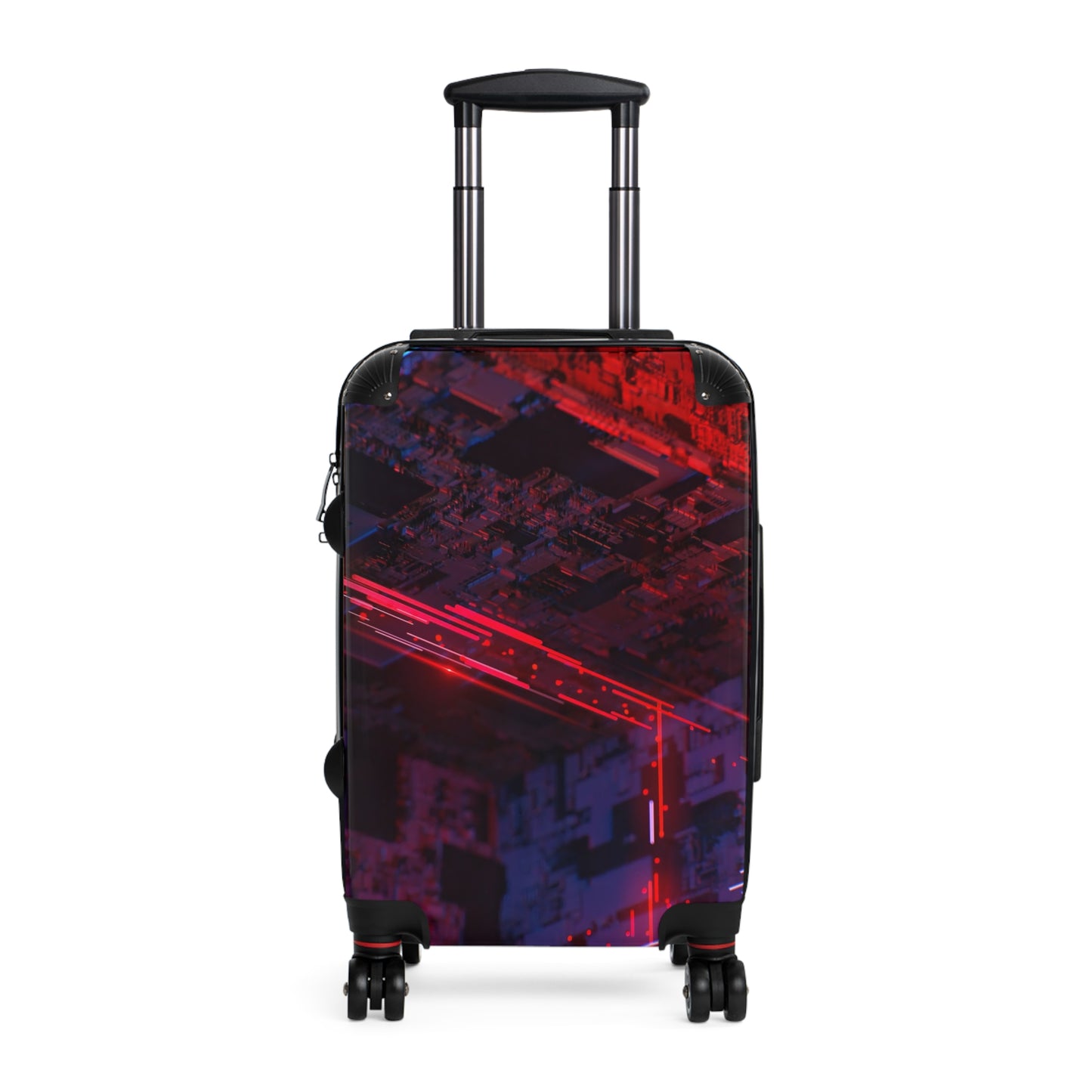 Abstract Cube Art Carry-On Suitcase - Stylish Luggage for Travelers