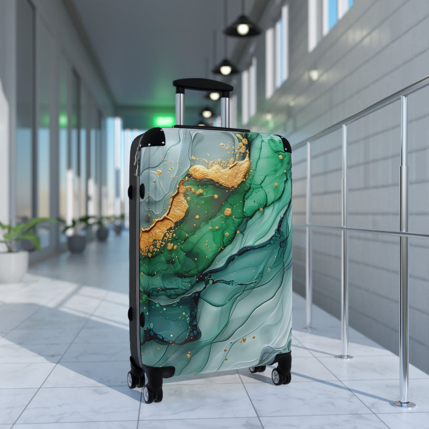 Nature Flowers Floral Animated Purple Art Carry-On Suitcase - Stylish Luggage for Travelers