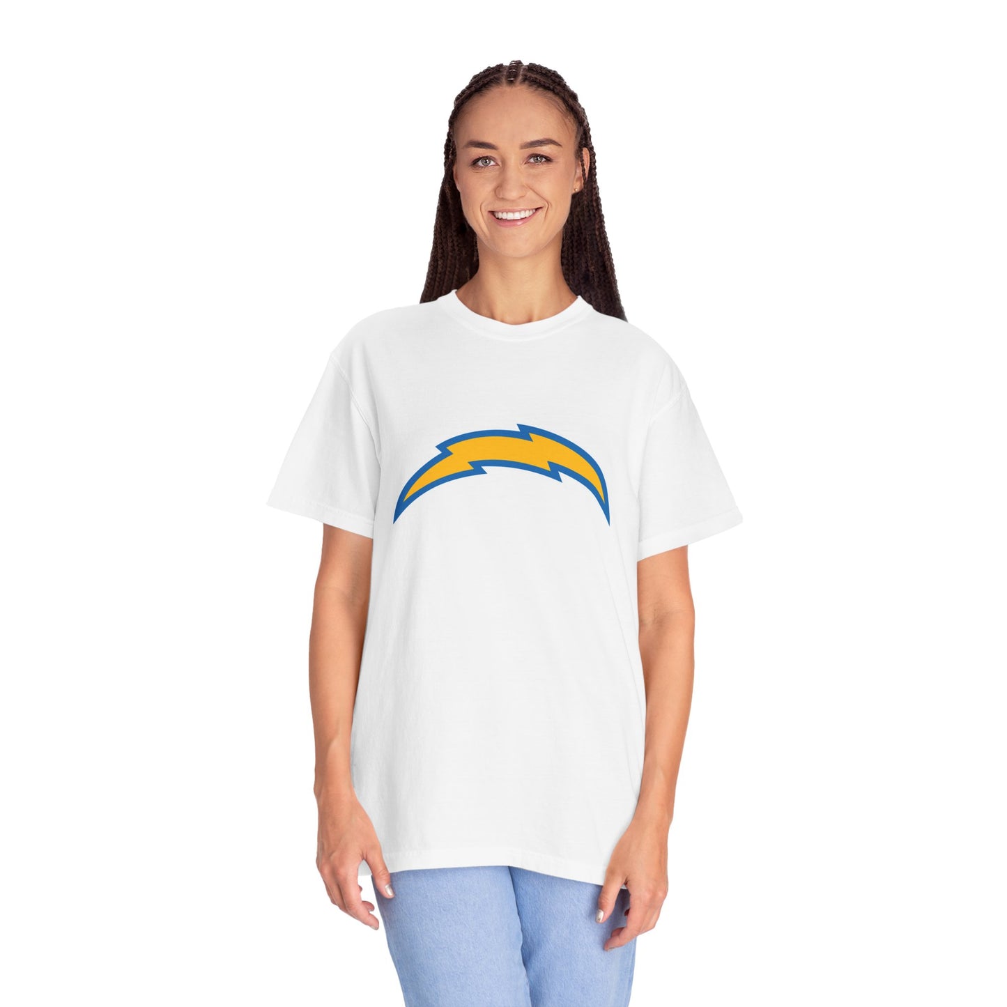 Los Angeles Chargers Team Merch Garment-Dyed T-Shirt – Premium Cotton Tee for Customization