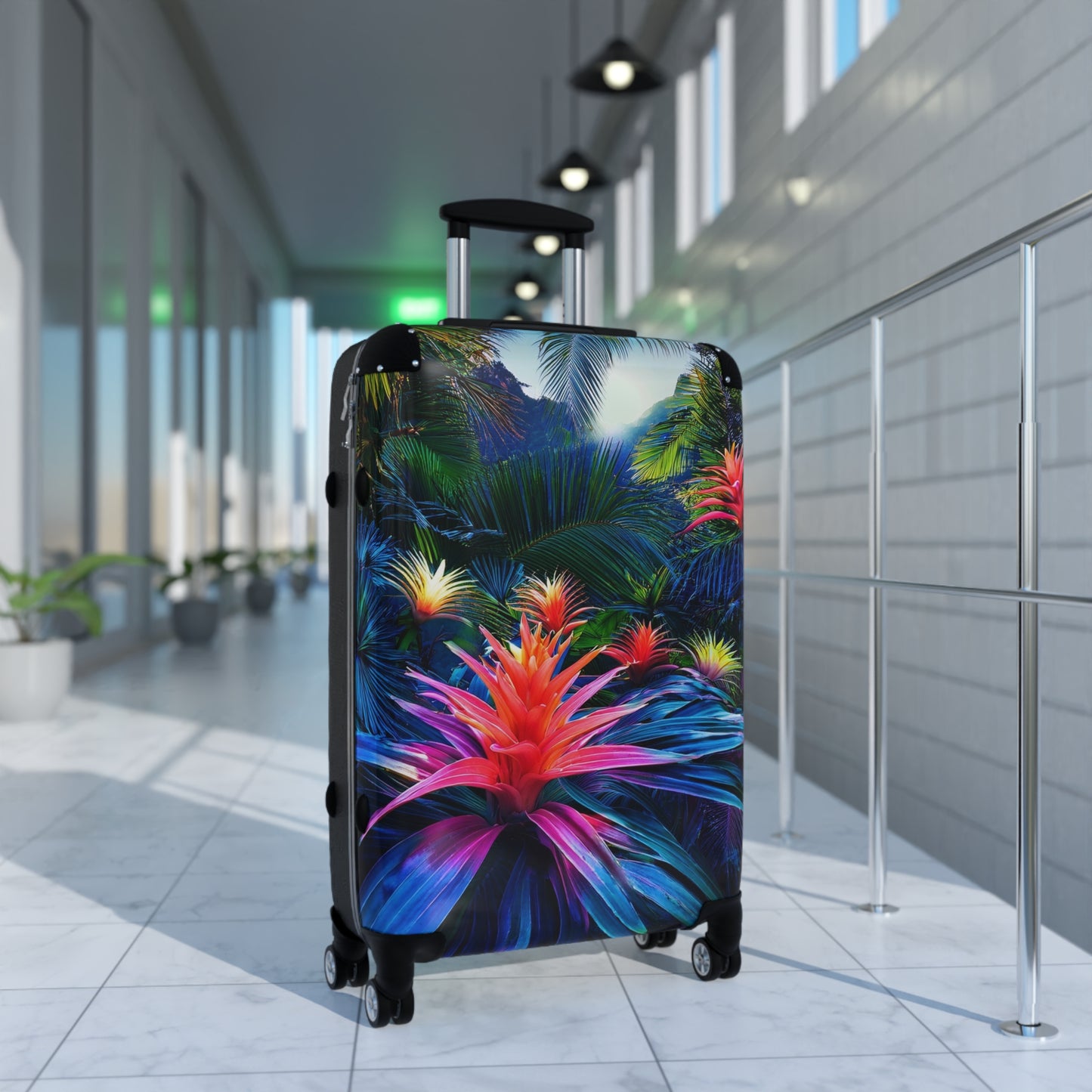 Nature Flowers Floral Tropical Art Carry-On Suitcase - Stylish Luggage for Travelers