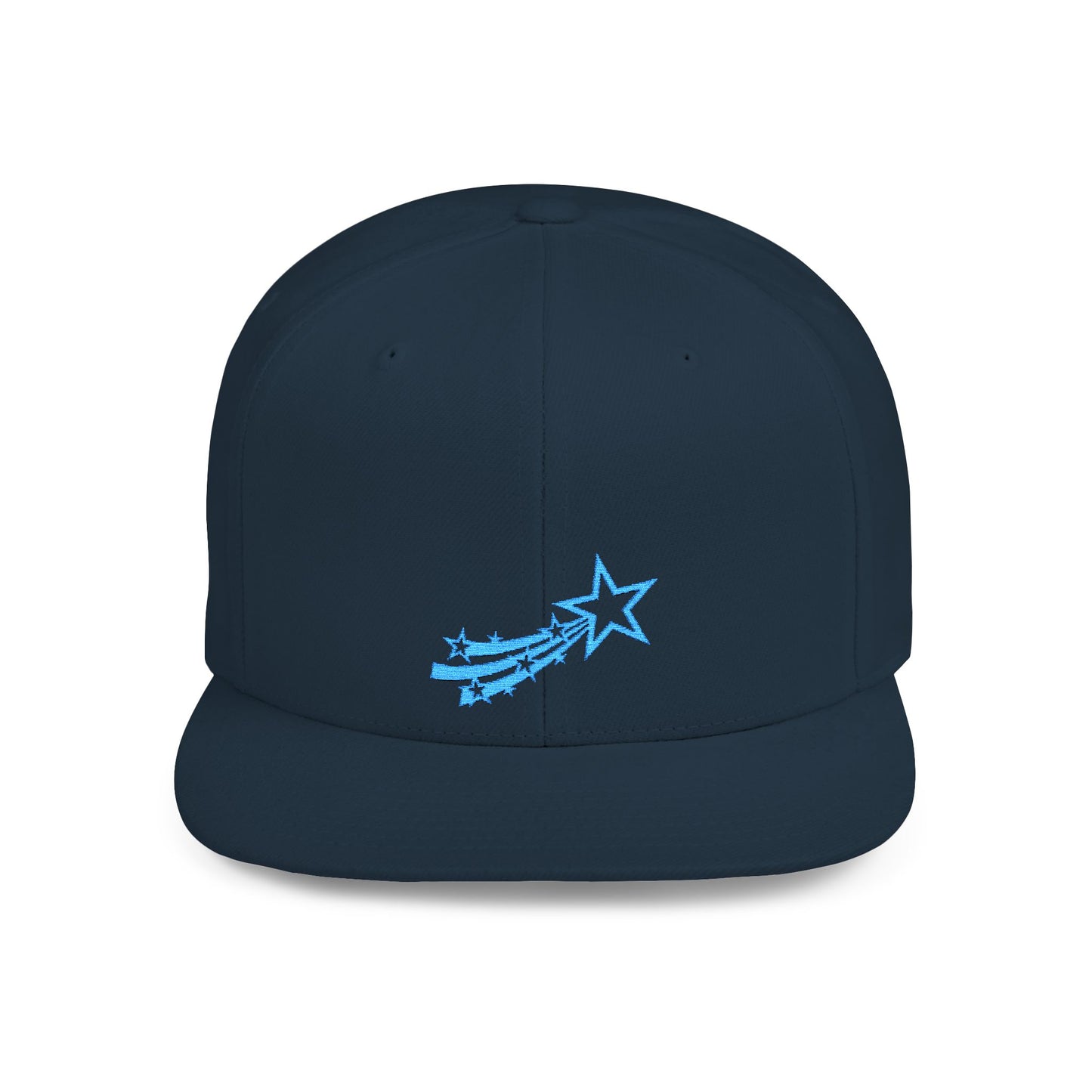 Icons Embroidered Star Comet Flat Bill Snapback – Lightweight, Custom Fit, Premium Quality
