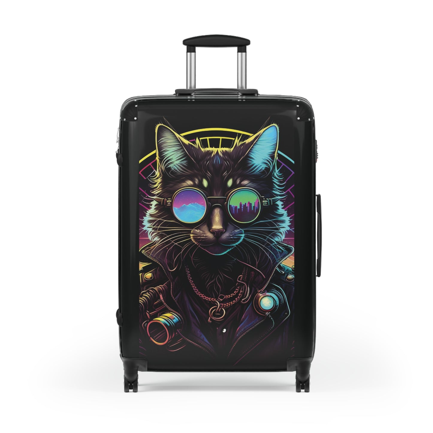 Art Cat Midjourney Carry-On Suitcase - Stylish Luggage for Travelers