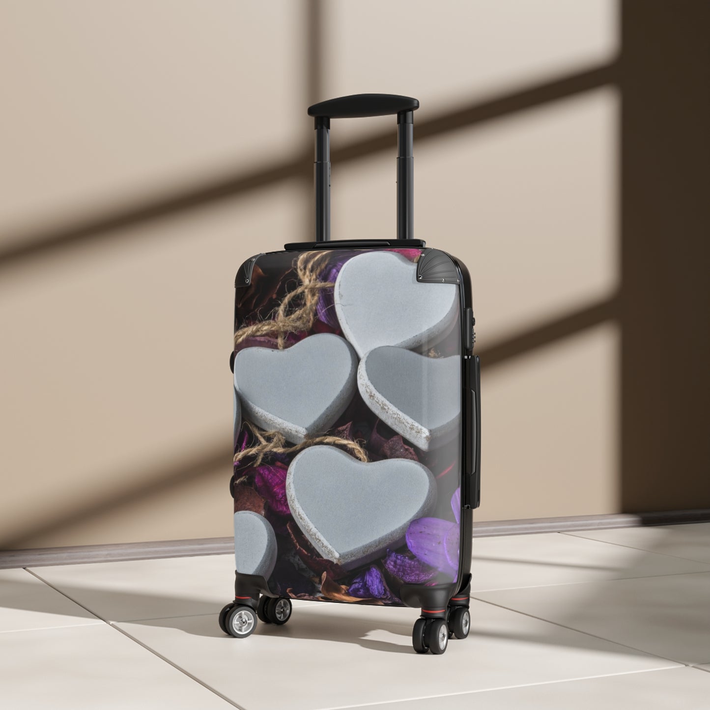 Love Heart Decor Art Carry-On Suitcase - Stylish Luggage for Travelers