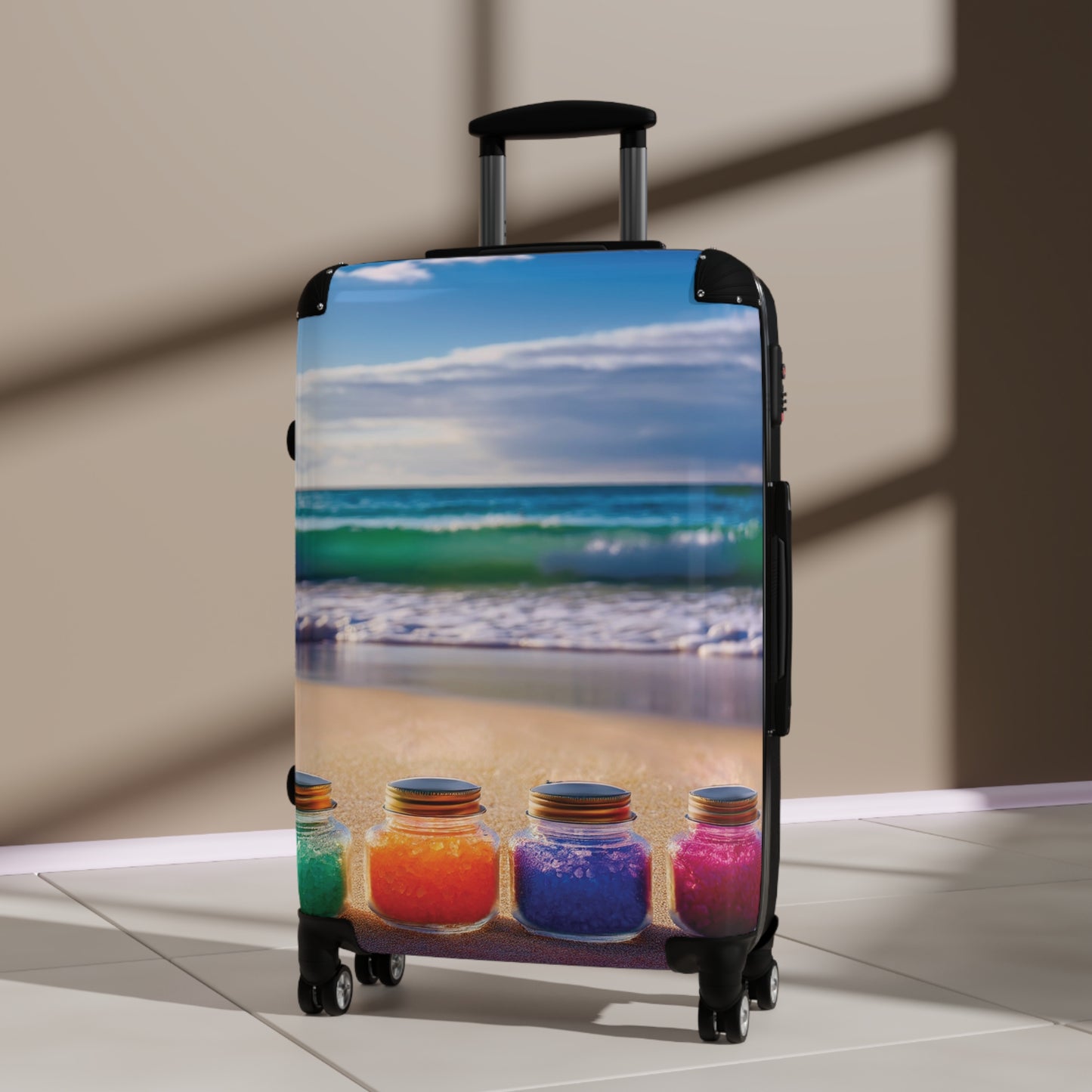 Nature Summer Colorful Jars Carry-On Suitcase - Stylish Luggage for Travelers