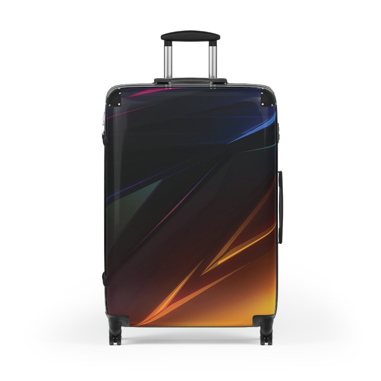 Abstract Colorful Dark Abs Art Carry-On Suitcase - Stylish Luggage for Travelers