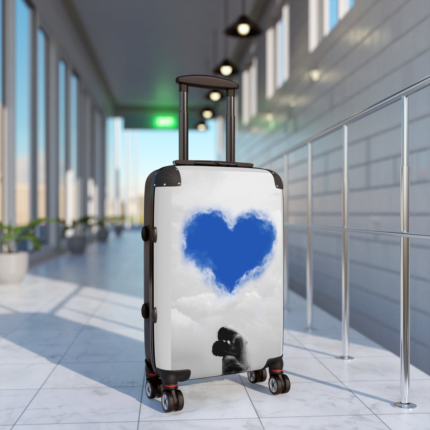 Love Couple Cloudy Art Carry-On Suitcase - Stylish Luggage for Travelers